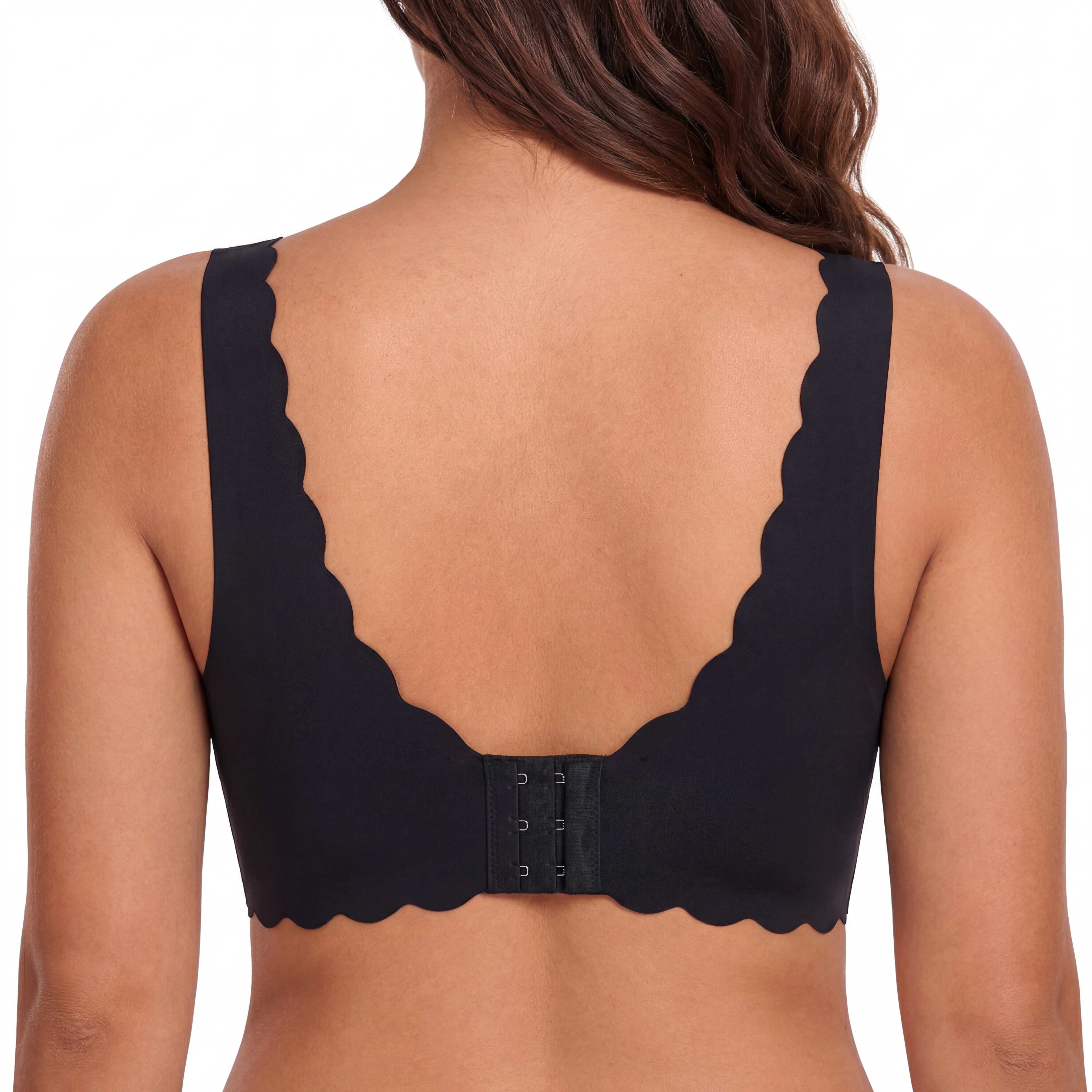 Scalloped Edge Plunge Bra