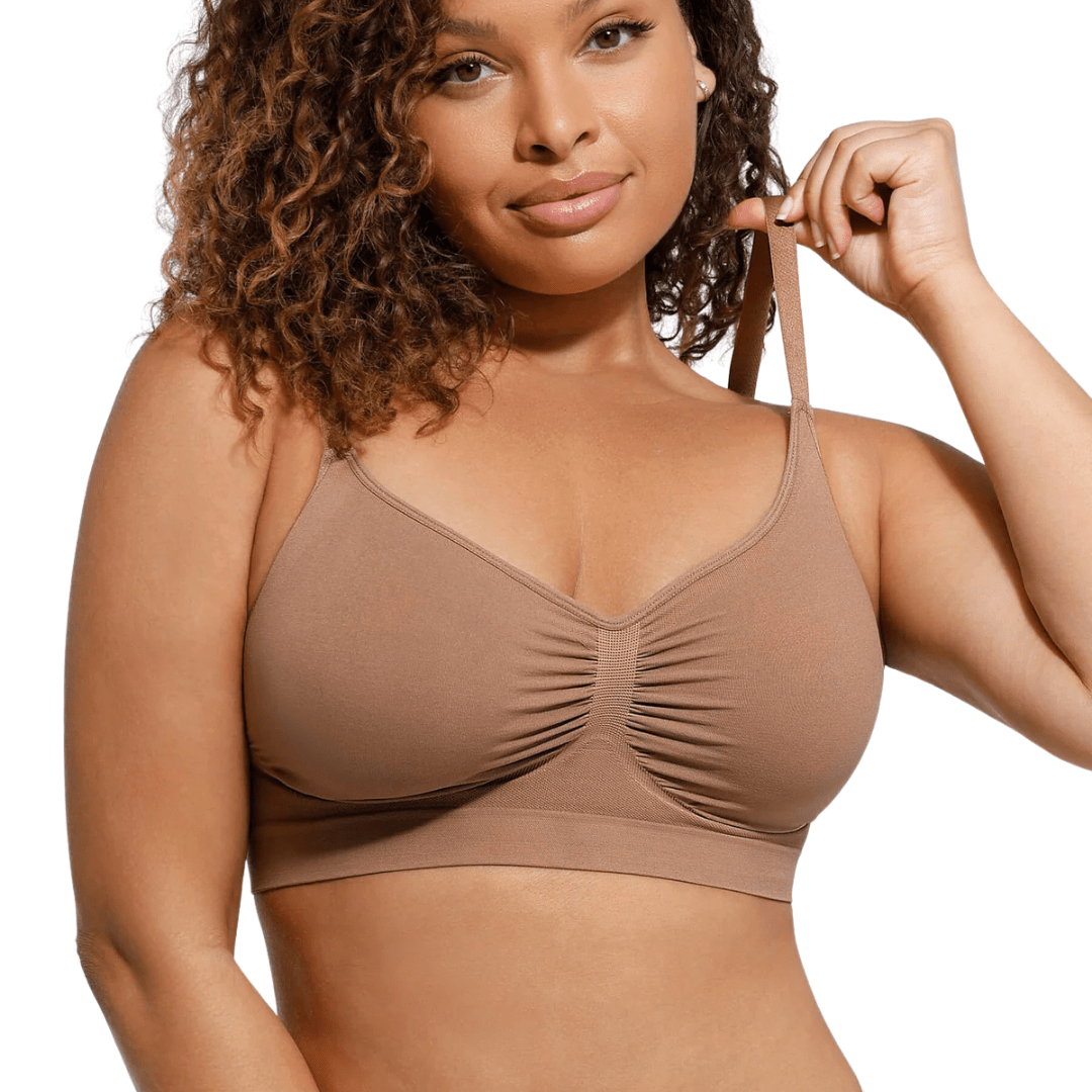 Bella Bra Seamless Wireless Everyday Bra - for Brown - Available at Bella Bra