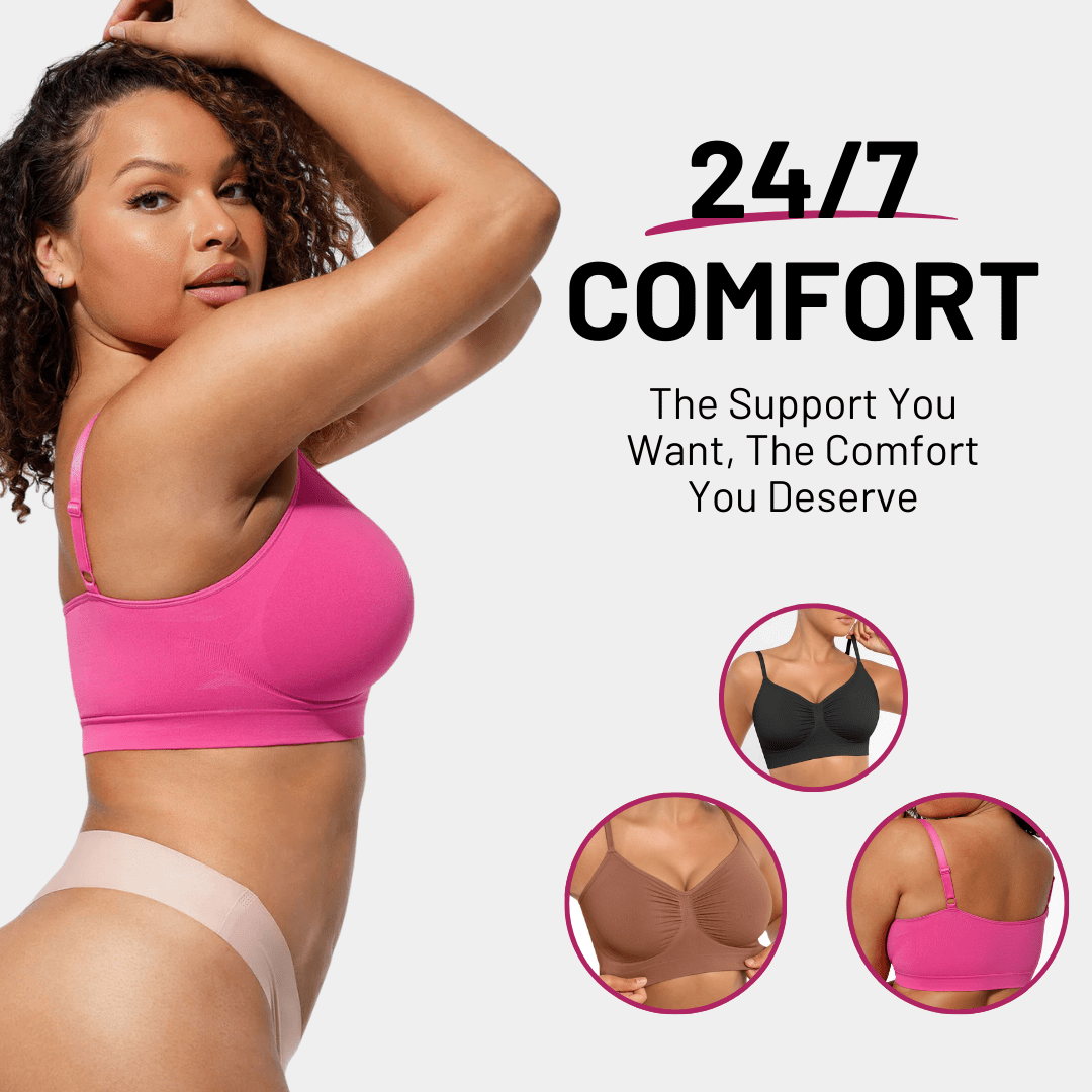 Bella Bra Seamless Wireless Everyday Bra - for Pink - Available at Bella Bra