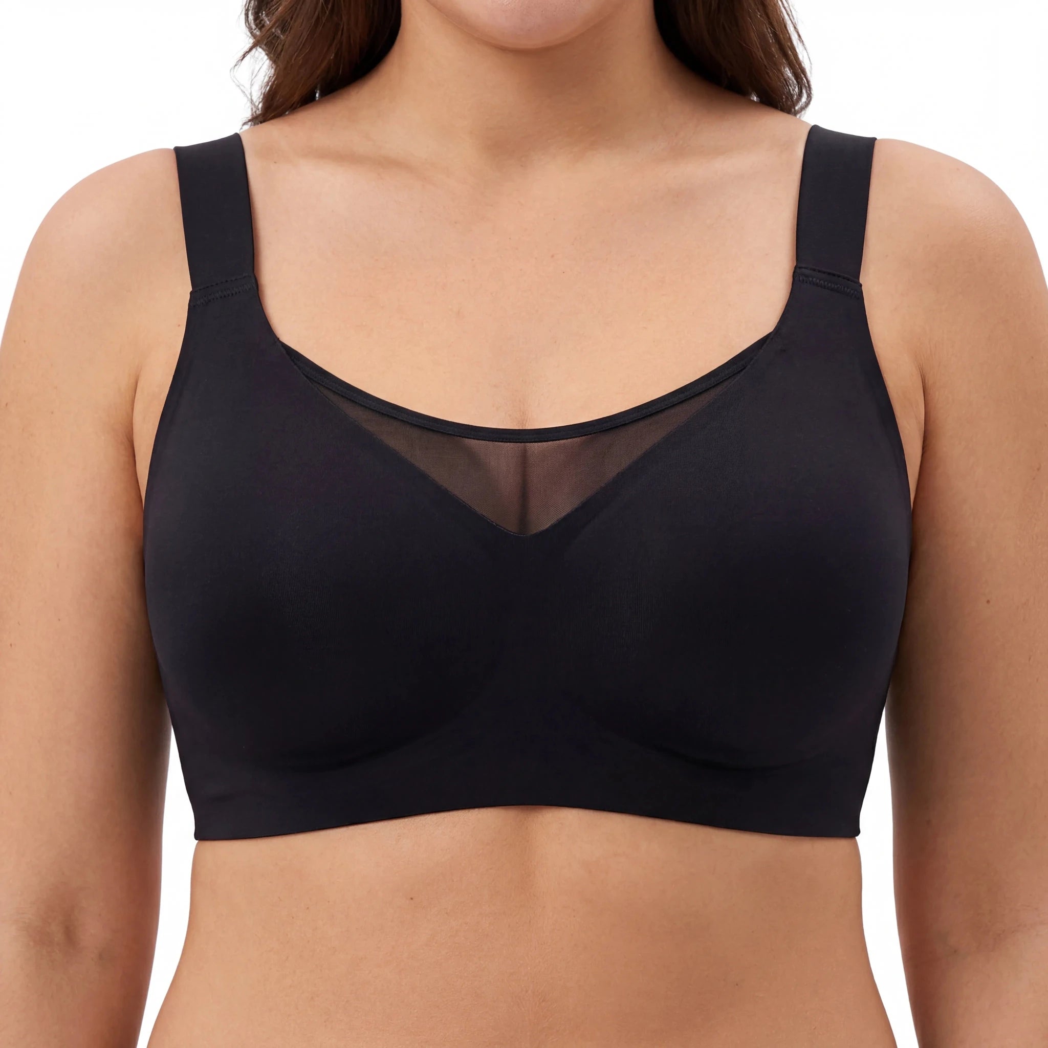 Breathable Full Coverage Bra - Bra for Black - Available at Bella Bra
