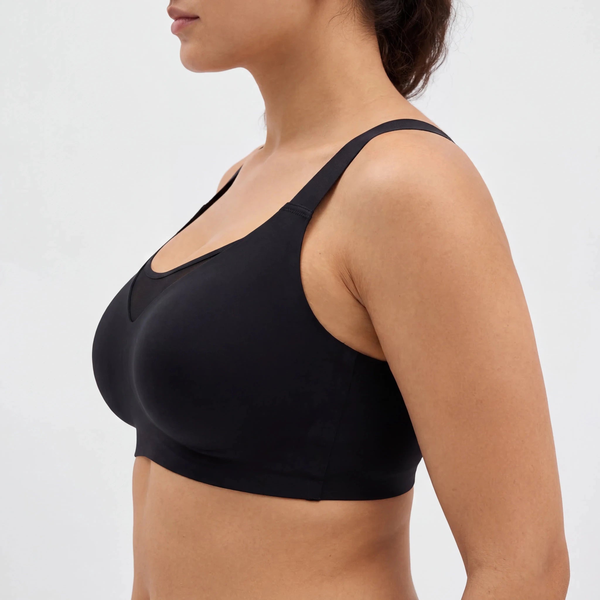 Breathable Full Coverage Bra - Bra for Black - Available at Bella Bra
