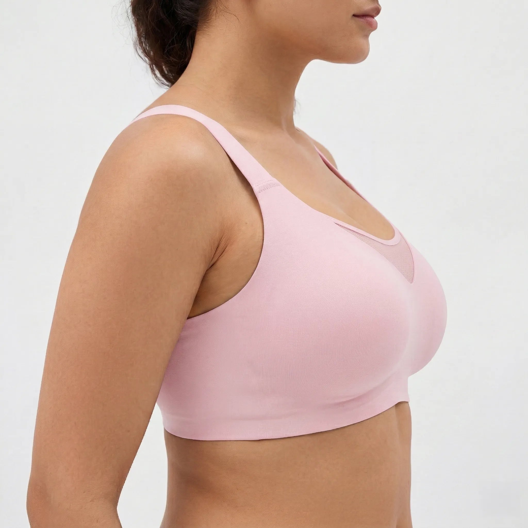 Breathable Full Coverage Bra - Bra for Pink - Available at Bella Bra