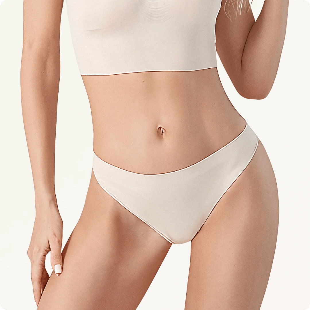 Breathable Seamless Low Rise Thong for Daily Wear - for Black - Available at Bella Bra