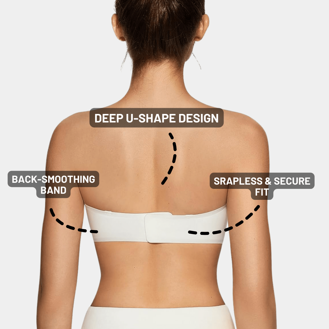 Convertible Wireless Push - Up Bra | Strapless & Adjustable - for Black - Available at Bella Bra