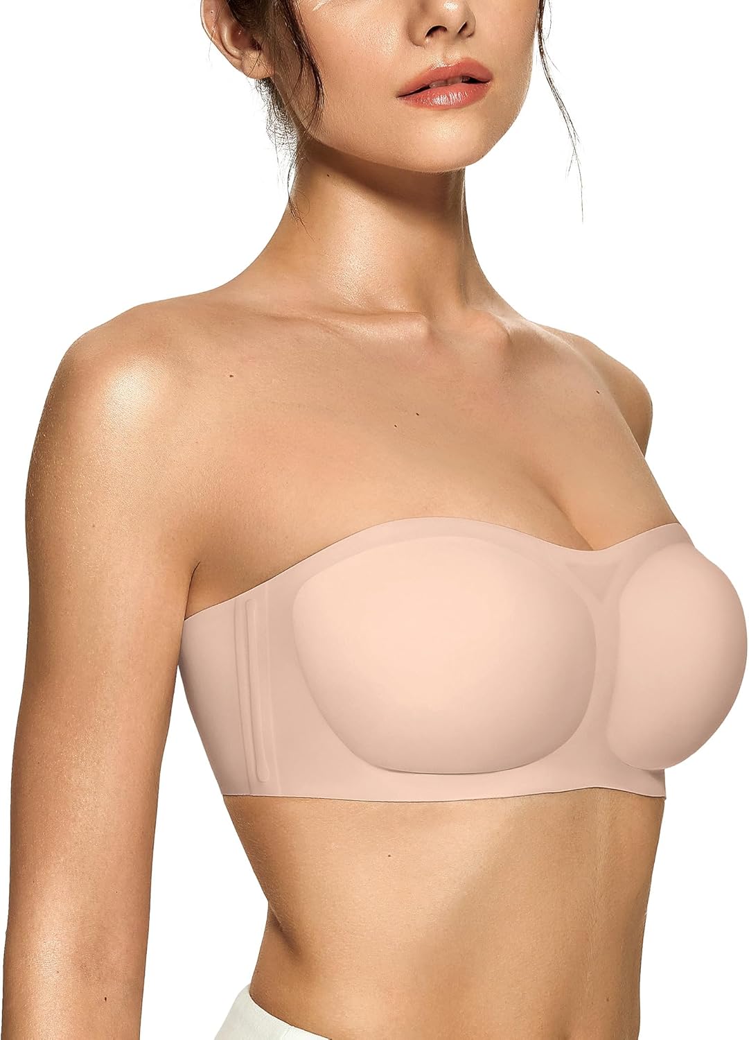 Convertible Wireless Push - Up Bra | Strapless & Adjustable - for Nude - Available at Bella Bra