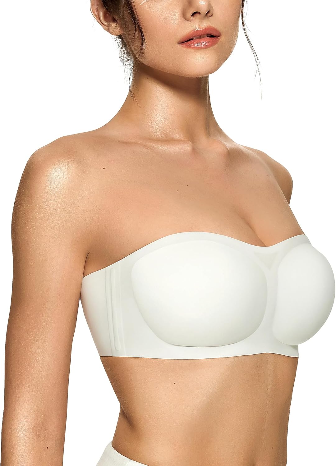 Convertible Wireless Push - Up Bra | Strapless & Adjustable - for White - Available at Bella Bra