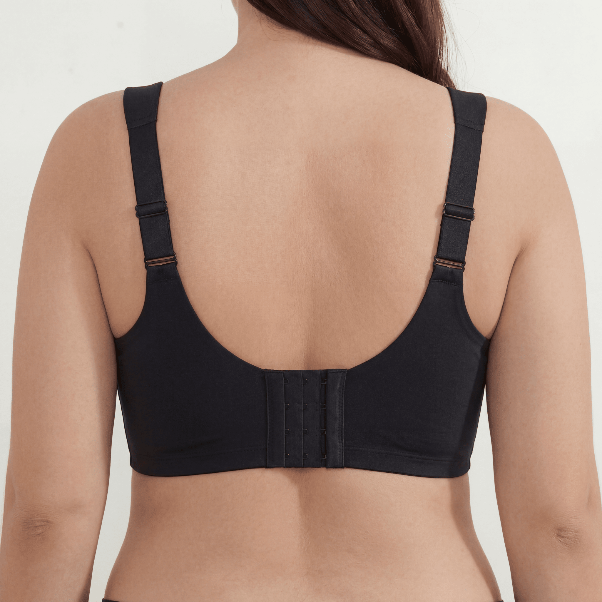 Deep V Mesh Full Coverage Bra - Bra for Black - Available at Bella Bra