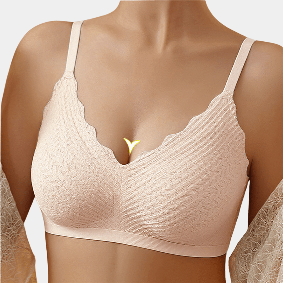 Lace Wireless Support Bra - for Nude - Available at Bella Bra