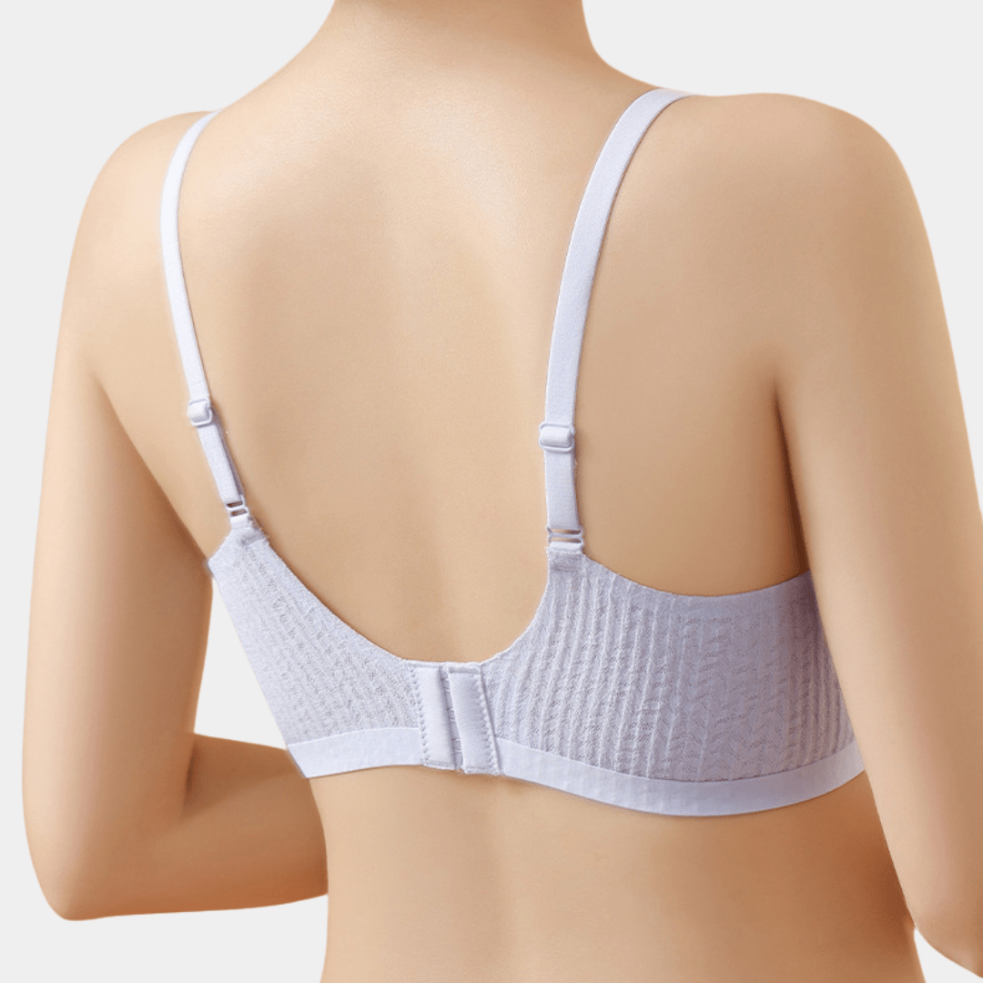 Lace Wireless Support Bra - for White - Available at Bella Bra