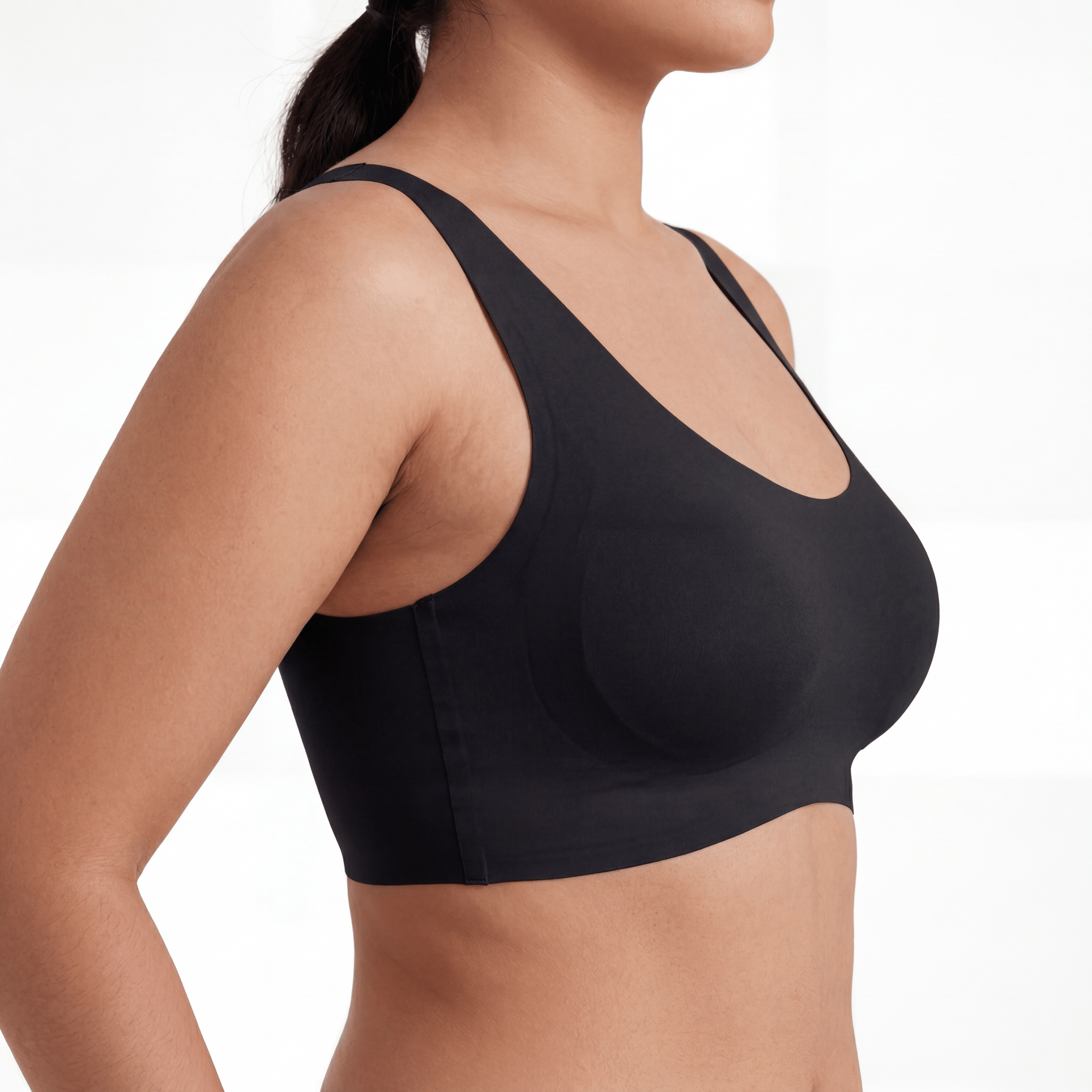 Pull - On Vest Bra - Bra for Black - Available at Bella Bra