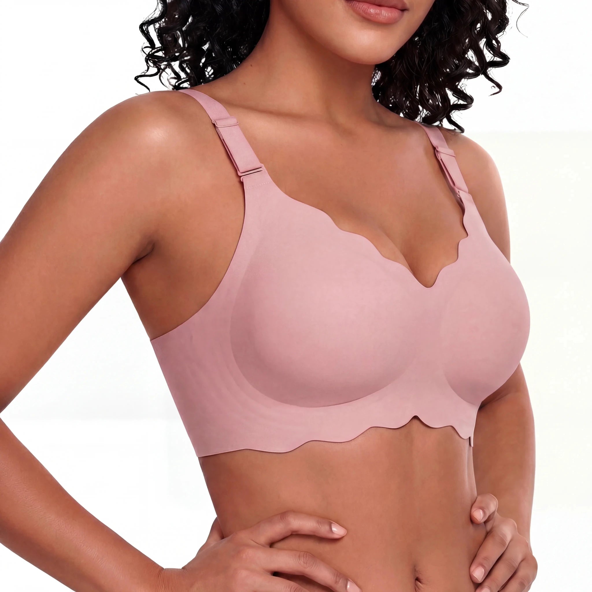 Scalloped Full Coverage Bra - Bra for Pink - Available at Bella Bra