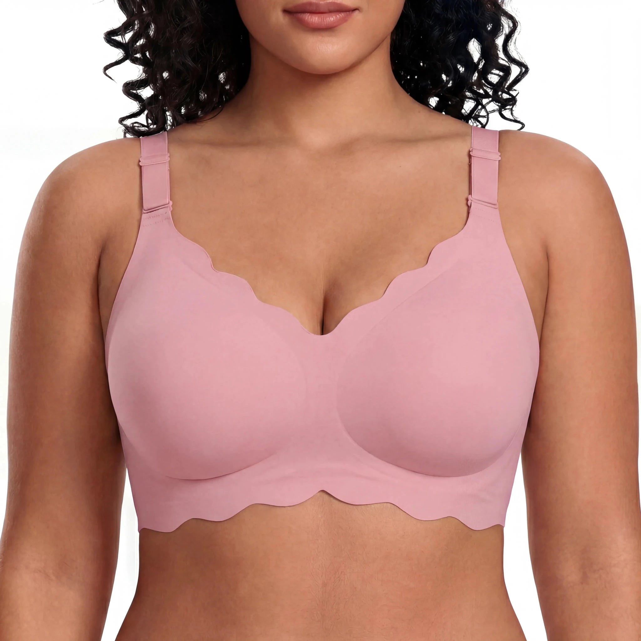 Scalloped Full Coverage Bra - Bra for Pink - Available at Bella Bra