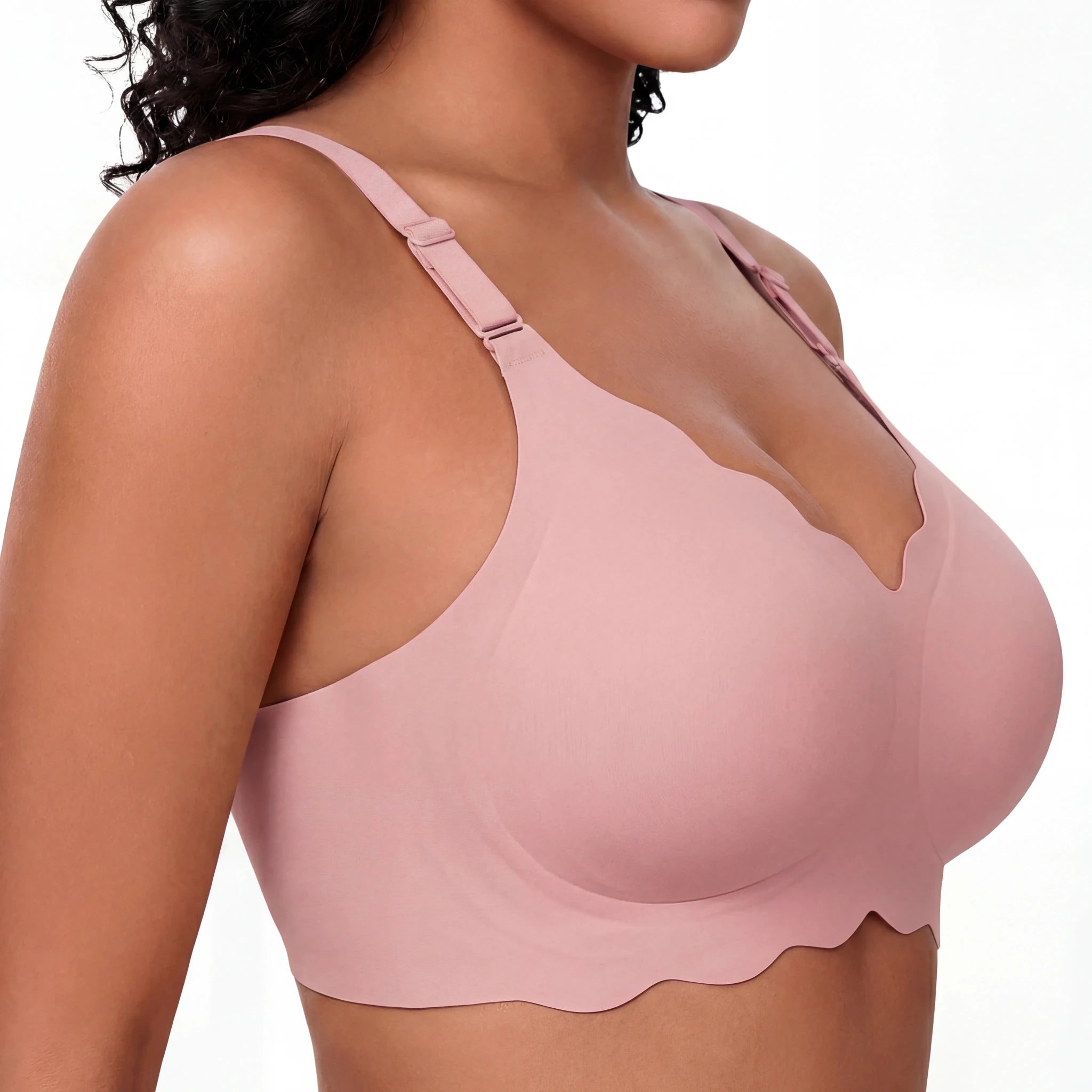 Scalloped Full Coverage Bra - Bra for Pink - Available at Bella Bra