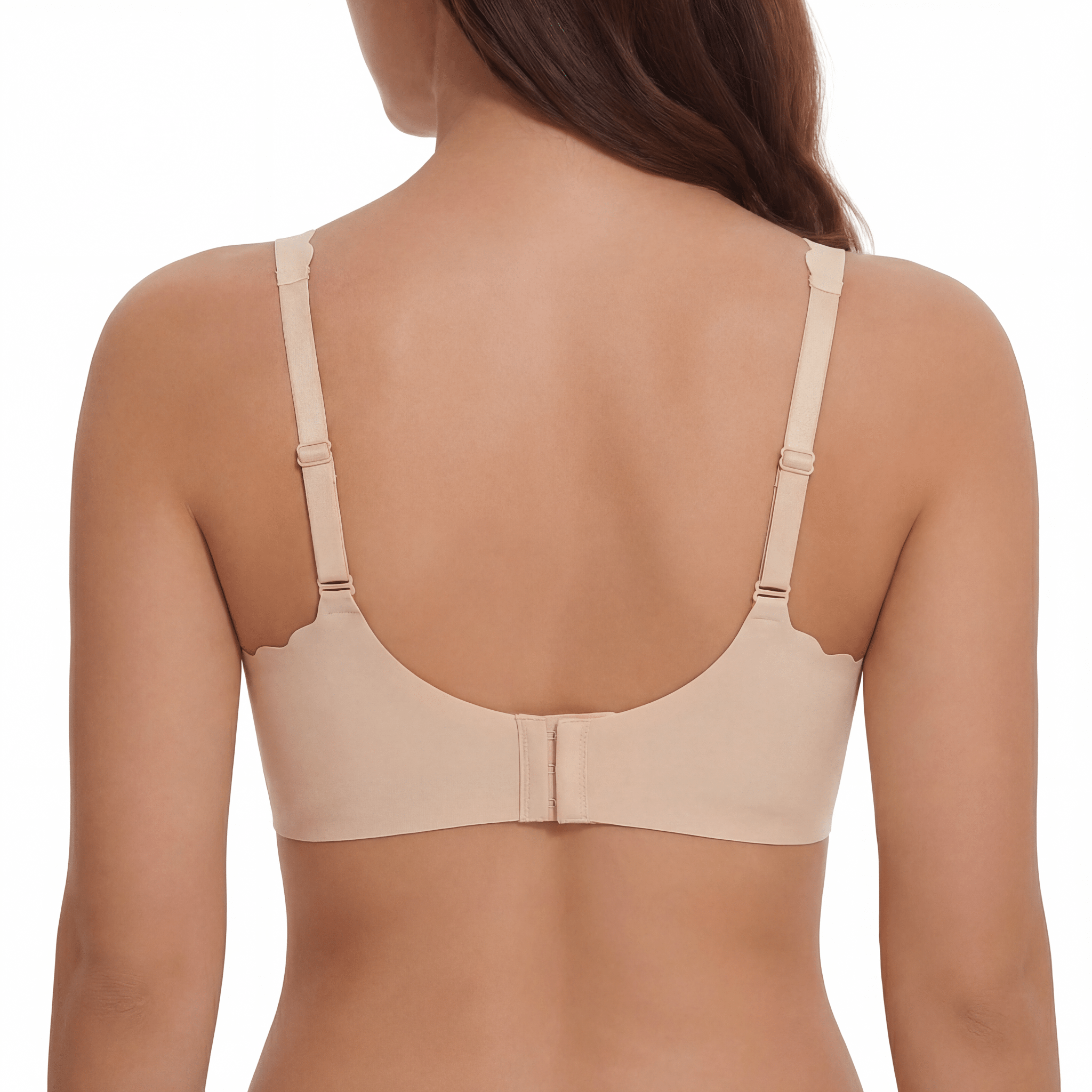 Scalloped Neckline Plunge Bra - Bra for Nude - Available at Bella Bra