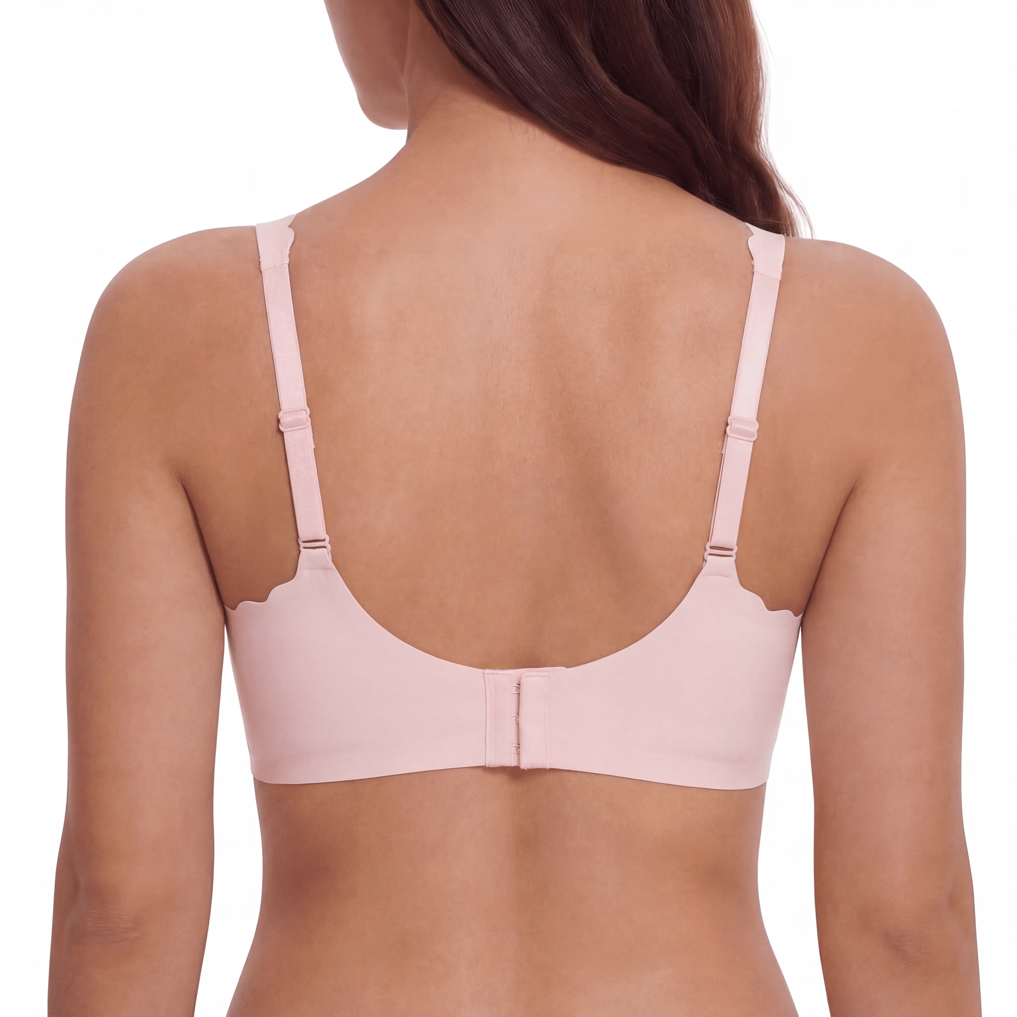 Scalloped Neckline Plunge Bra - Bra for Pink - Available at Bella Bra