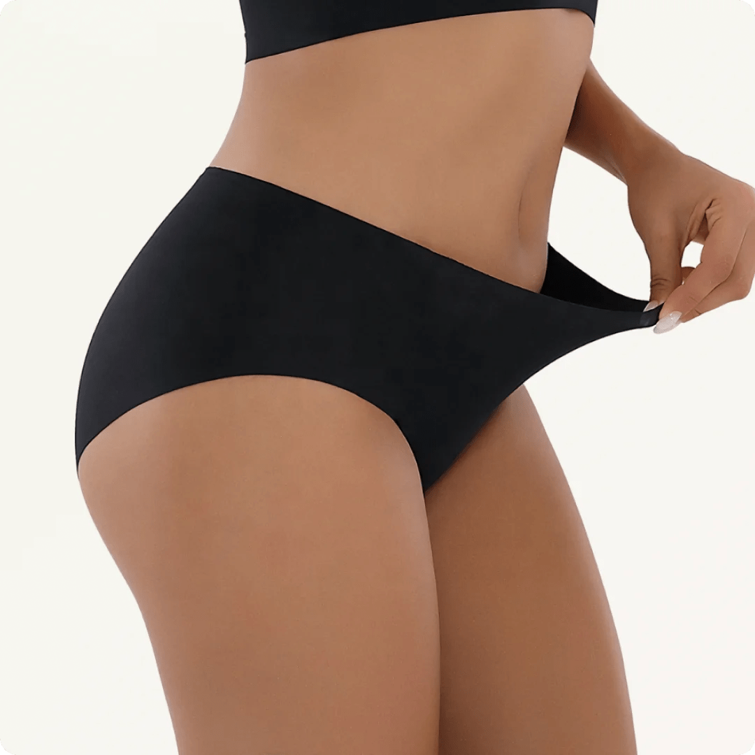 Seamless High Waist Breathable Everyday Panties - for Black - Available at Bella Bra