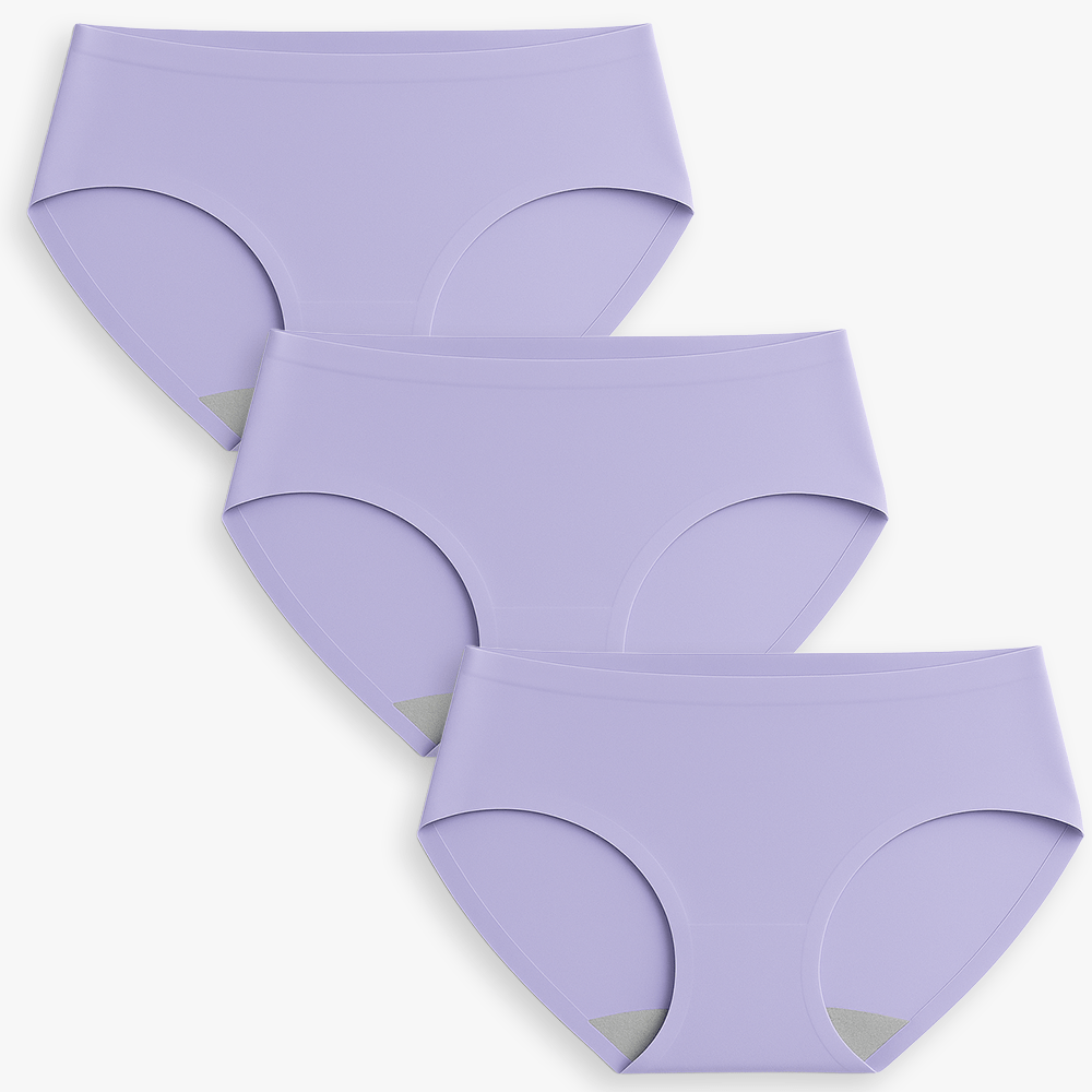 Seamless High Waist Breathable Everyday Panties Bundle - for Lavender - Available at Bella Bra