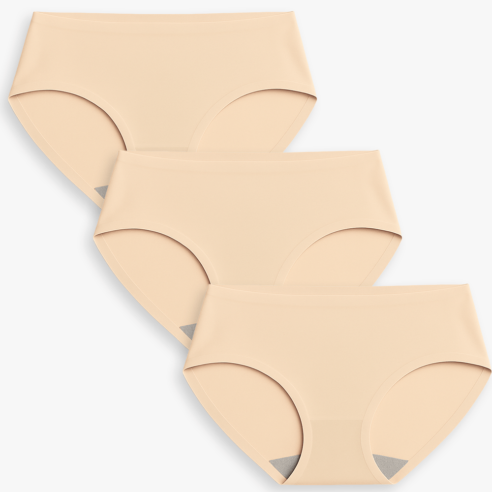 Seamless High Waist Breathable Everyday Panties Bundle - for Skin tone - Available at Bella Bra