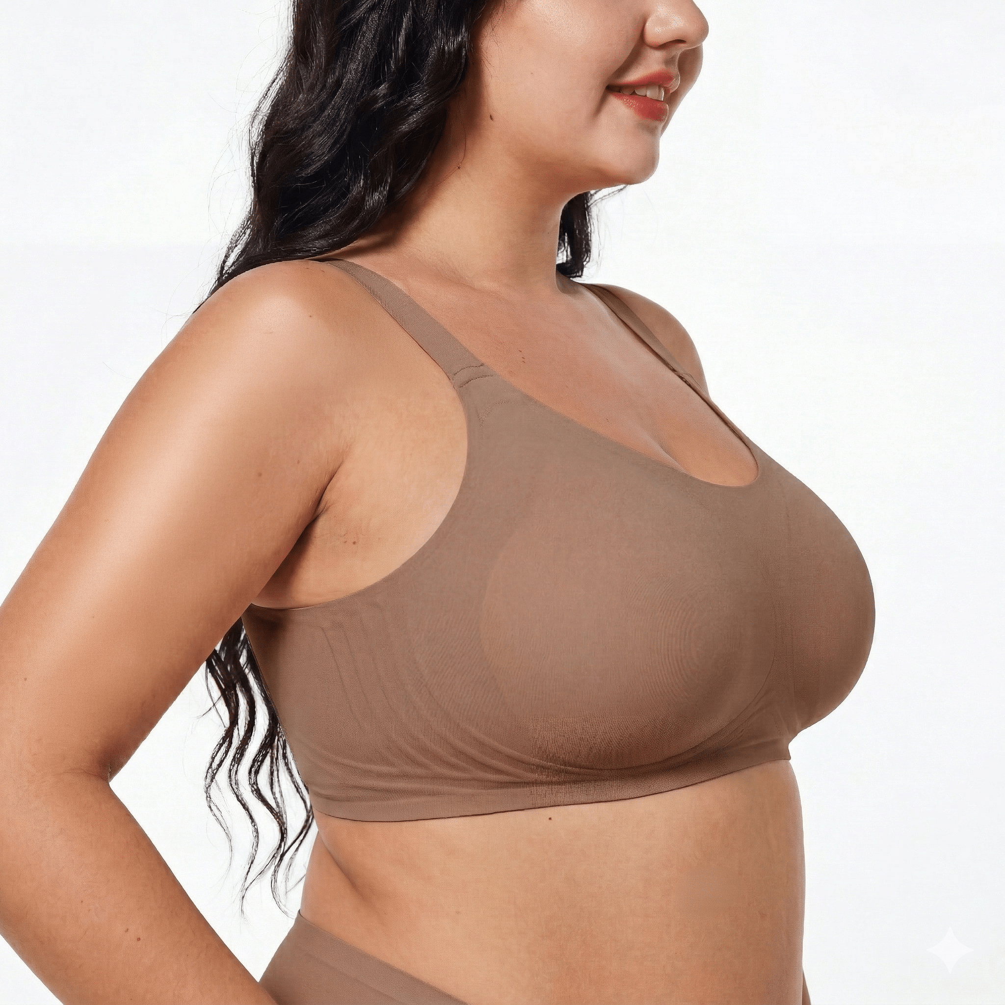 Smooth Full Coverage Bra - Bra for Coffee - Available at Bella Bra