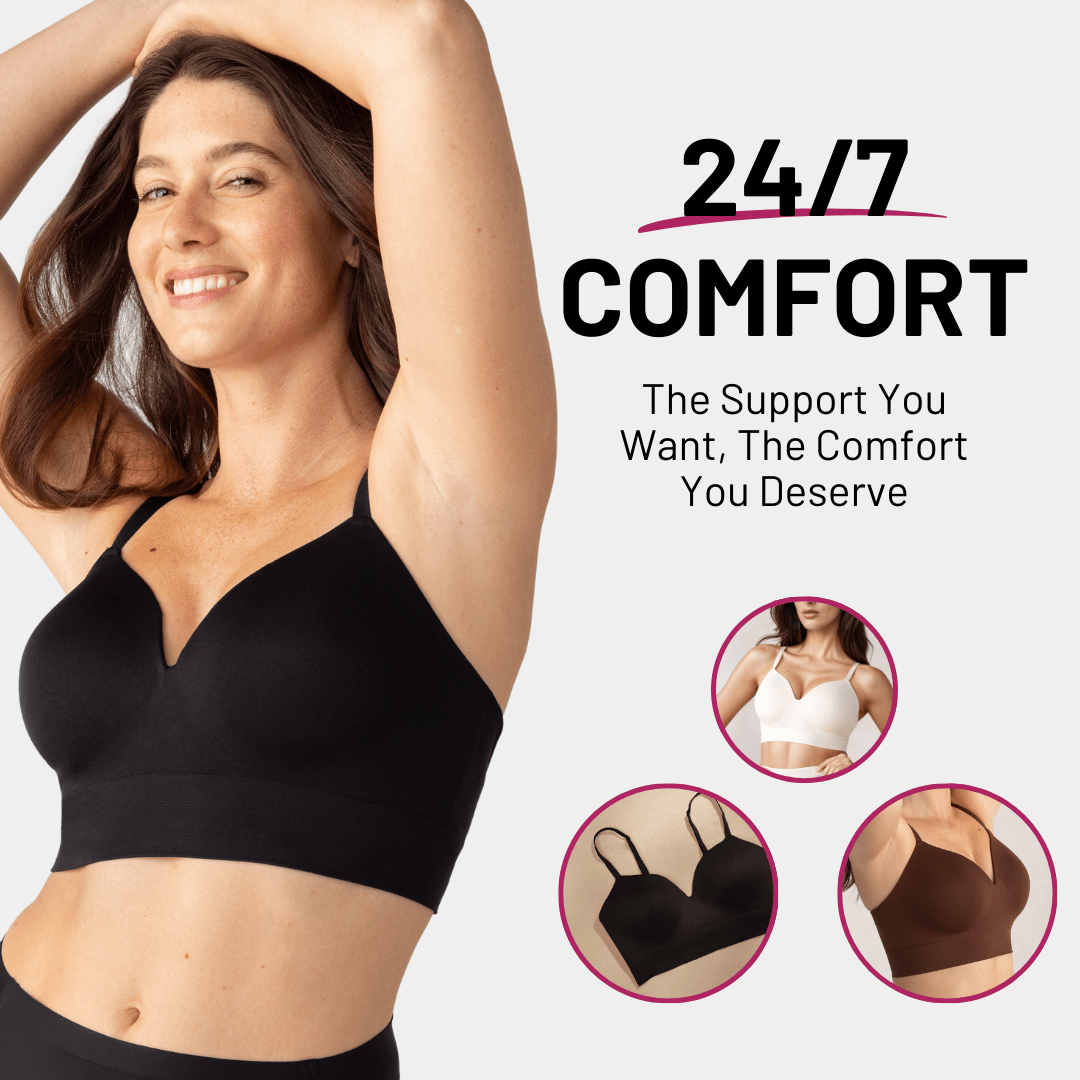 Supportive Comfort Wireless Shaping Bra - Bra for Beige - Available at Bella Bra