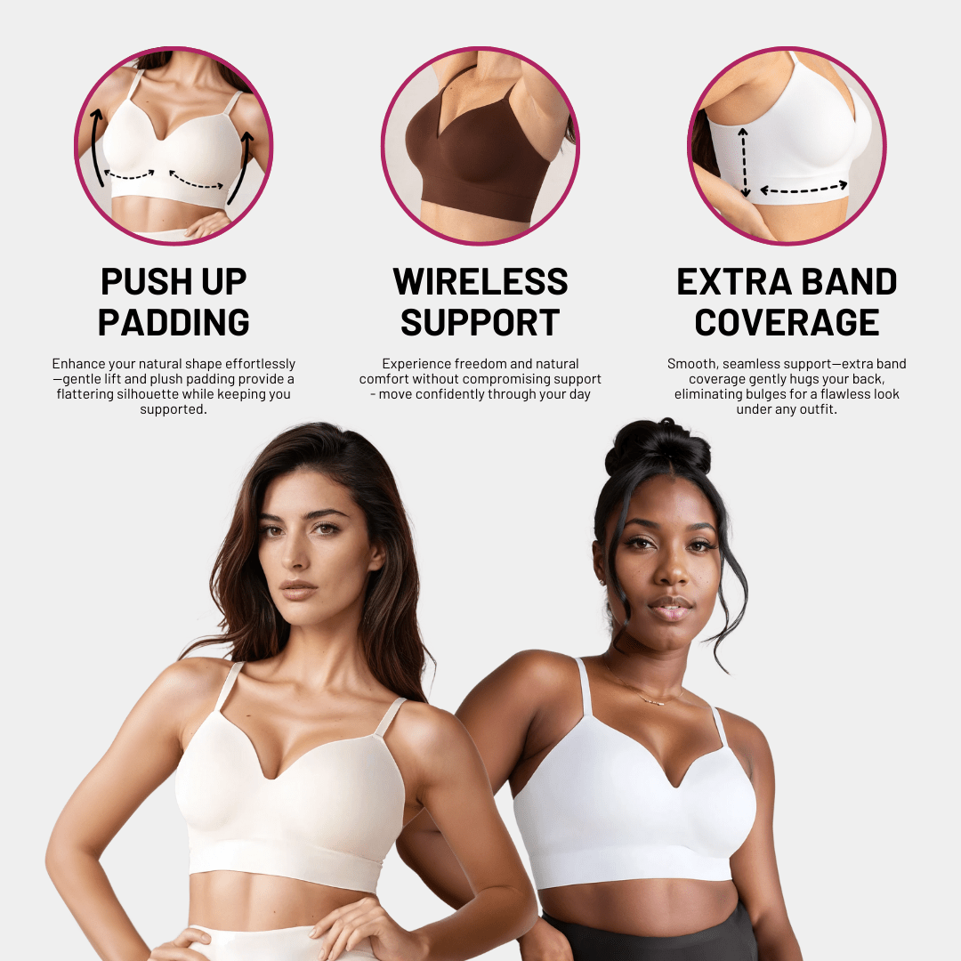 Supportive Comfort Wireless Shaping Bra - Bra for Beige - Available at Bella Bra