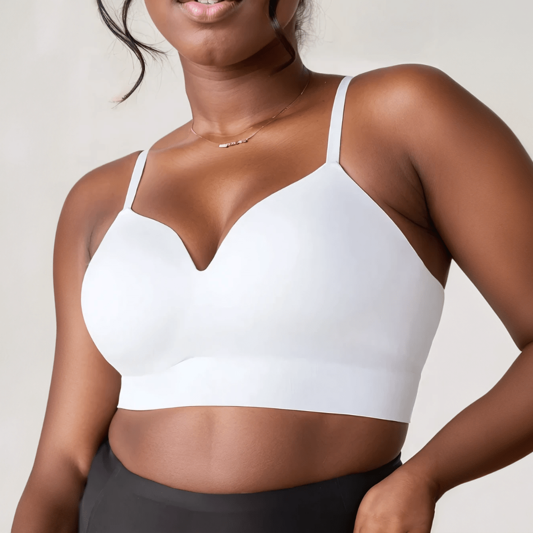 Supportive Comfort Wireless Shaping Bra - Bra for White - Available at Bella Bra