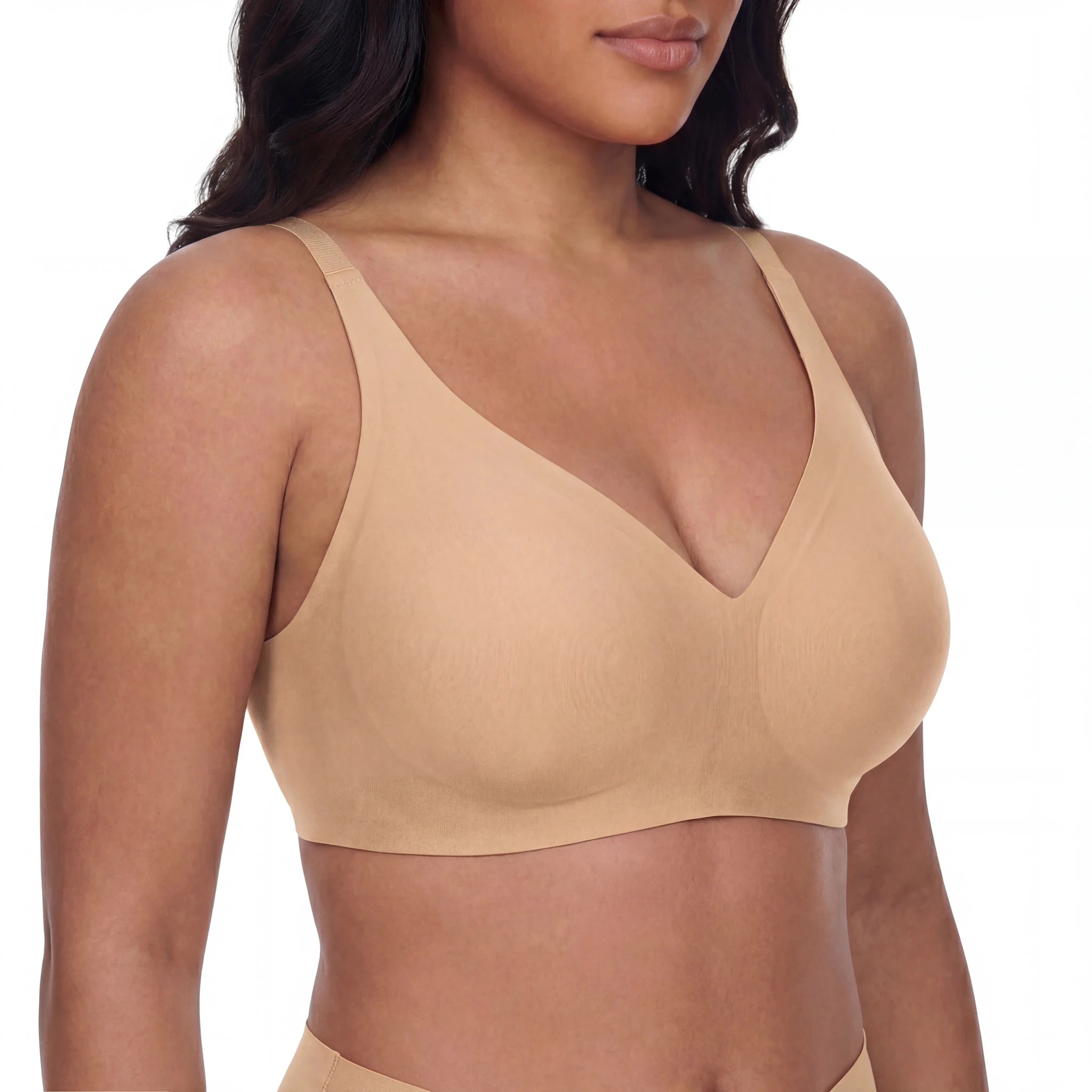 Sweetheart Neckline Bra - Bra for Dark Nude - Available at Bella Bra