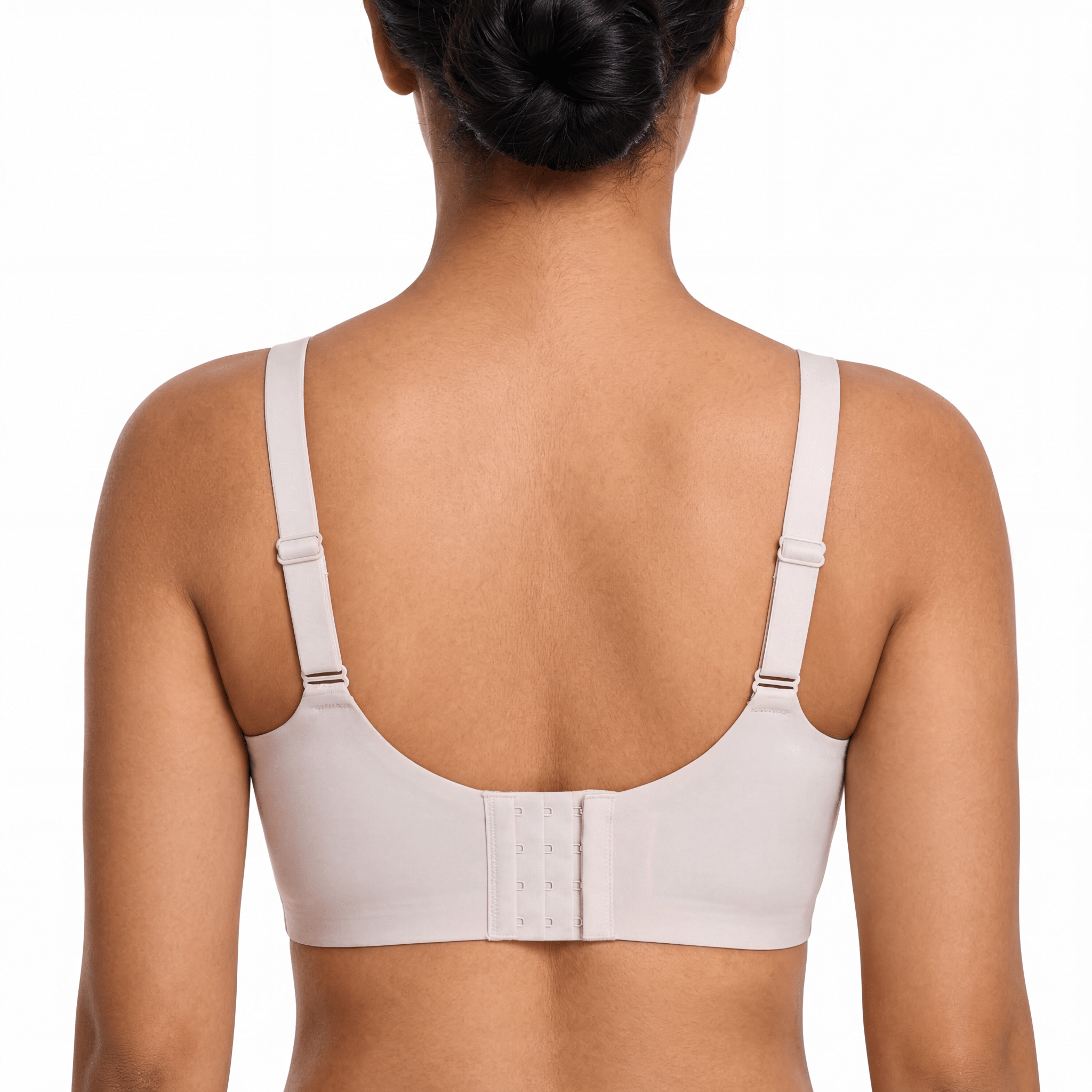 V - Neck Mesh Detail Bra - Bra for White - Available at Bella Bra