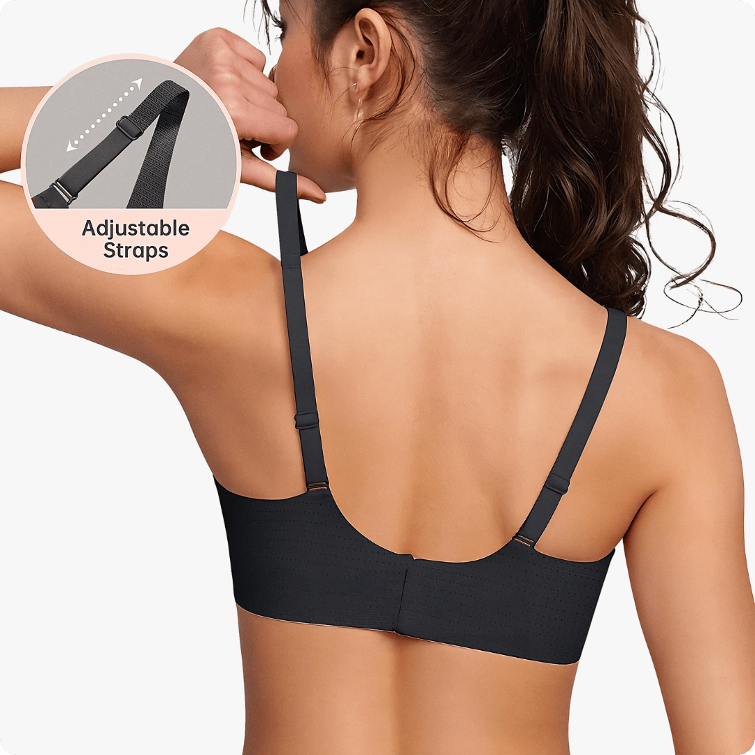 Wireless Deep V Seamless Every Day Bra - for Black - Available at Bella Bra