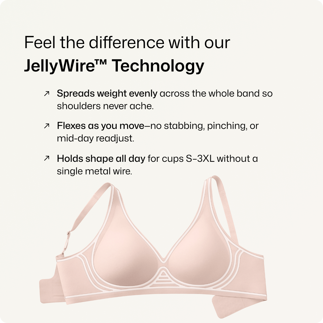 Wireless Deep V Seamless Every Day Bra - for Black - Available at Bella Bra