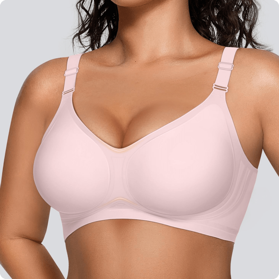 Wireless Front - Adjustable JellyWire™ Push Up Bra - for Pink - Available at Bella Bra