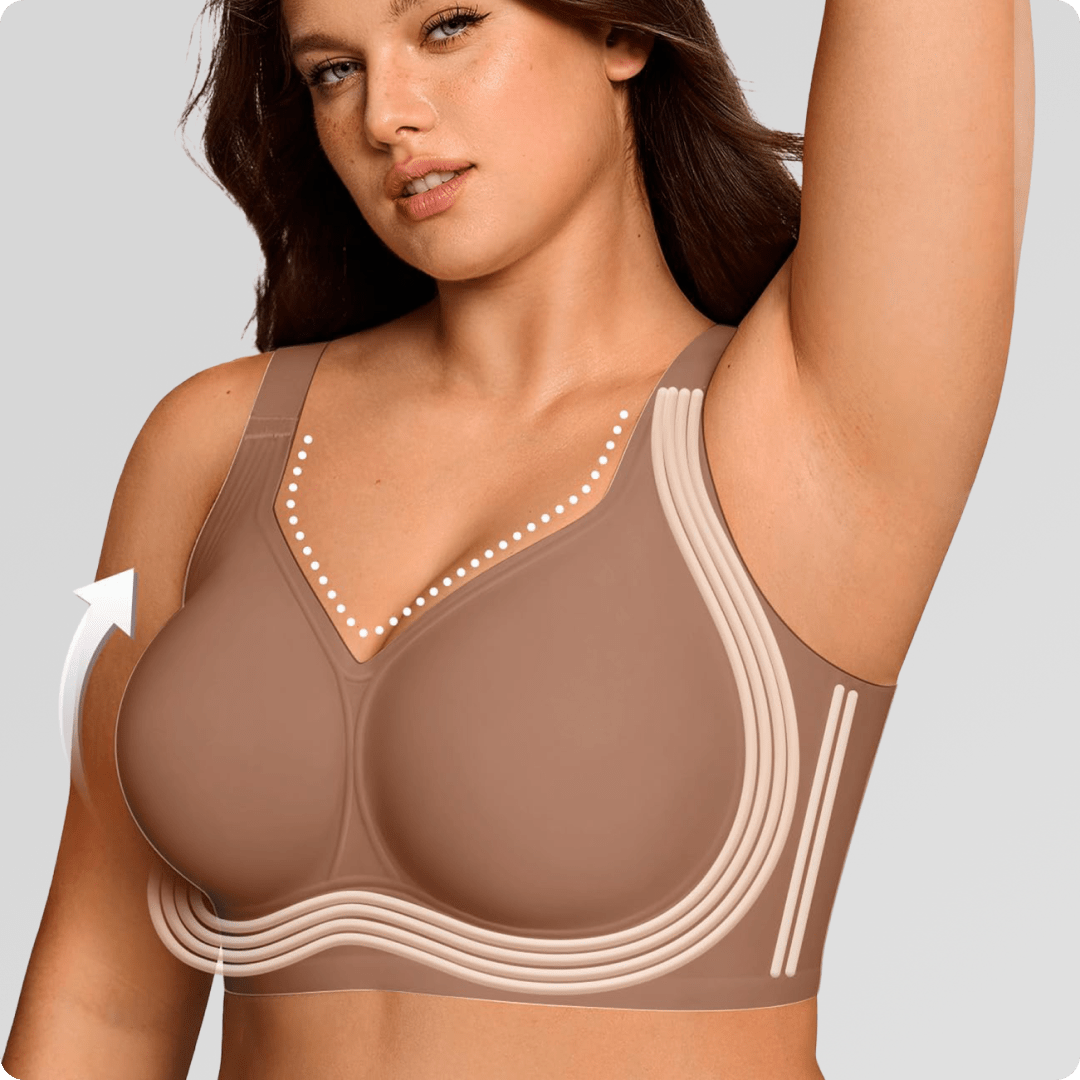 Wireless Full Coverage JellyWire Bra - for Brown - Available at Bella Bra