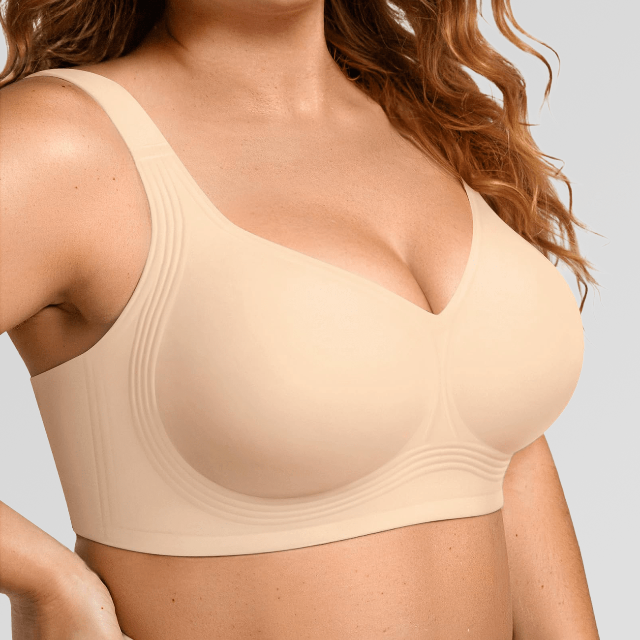 Wireless Full Coverage JellyWire Bra - for Nude - Available at Bella Bra