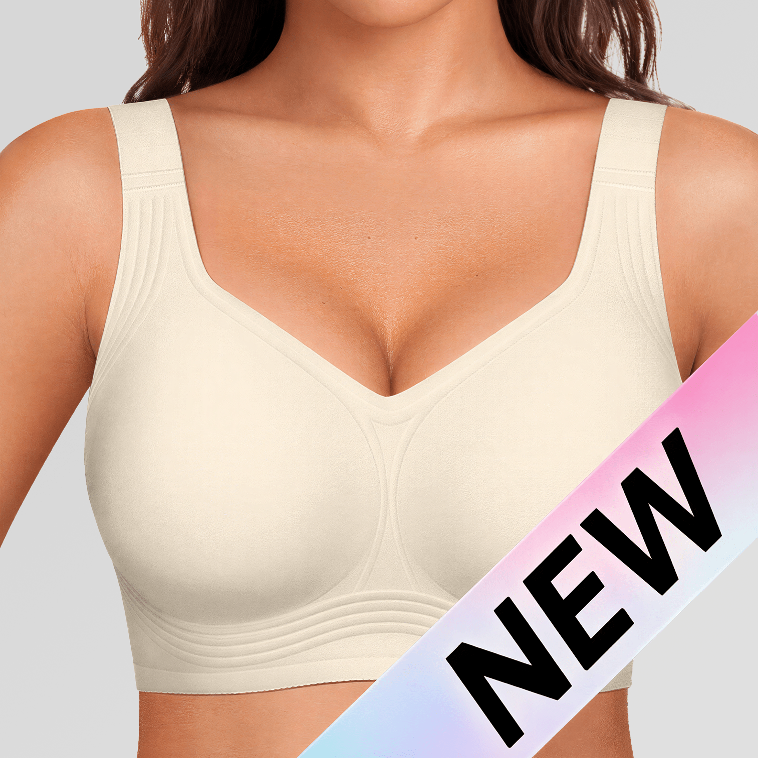 Wireless Full Coverage JellyWire Bra - for White - Available at Bella Bra