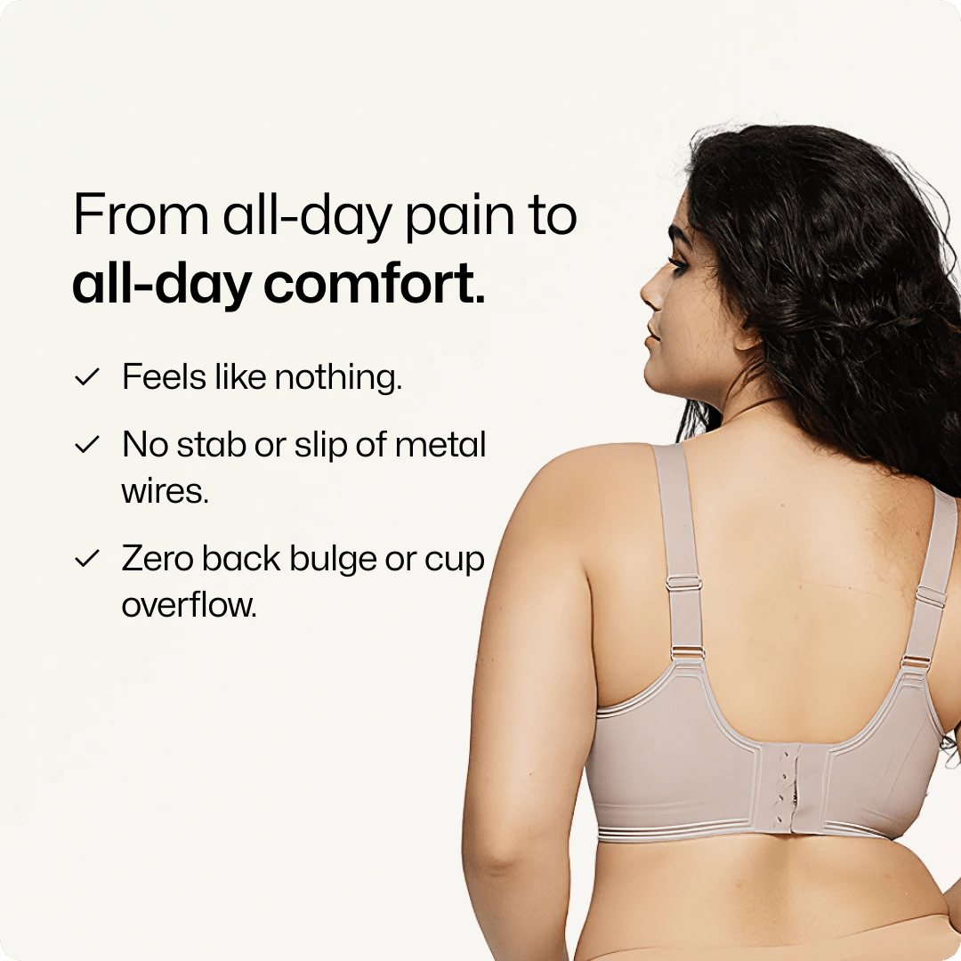Wireless JellyWire™ Underband Support Bra - for Black - Available at Bella Bra