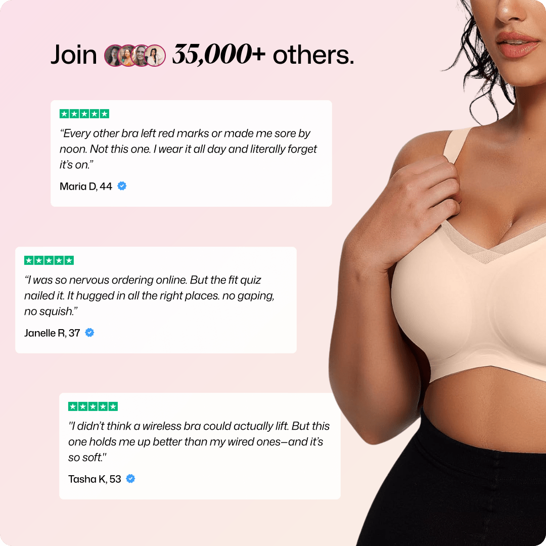 Wireless V - Neck Crossover Mesh Bra - for Red - Available at Bella Bra