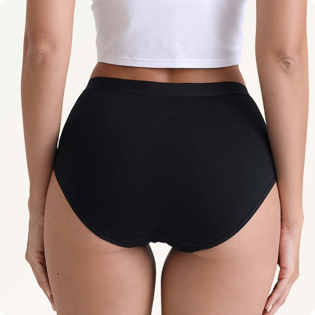 Women's High Waisted Cotton Underwear – Breathable Brief with Tummy Control Bundle - for Black - Available at Bella Bra