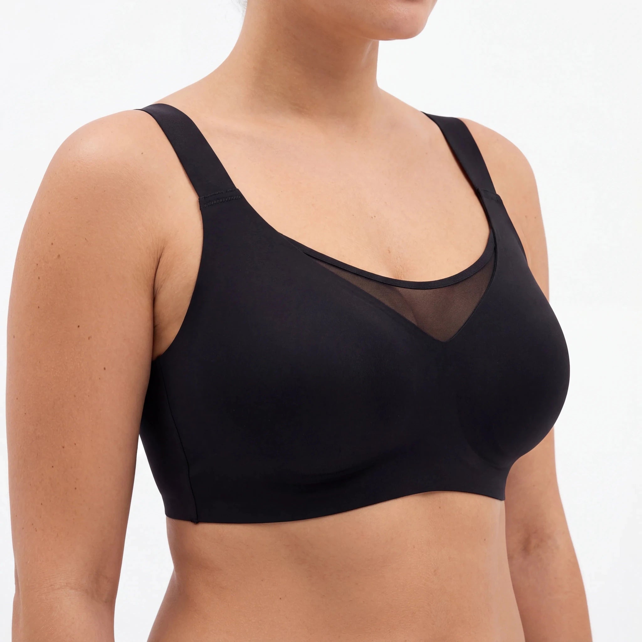 Breathable Full Coverage Bra - Bra for Black - Available at Bella Bra