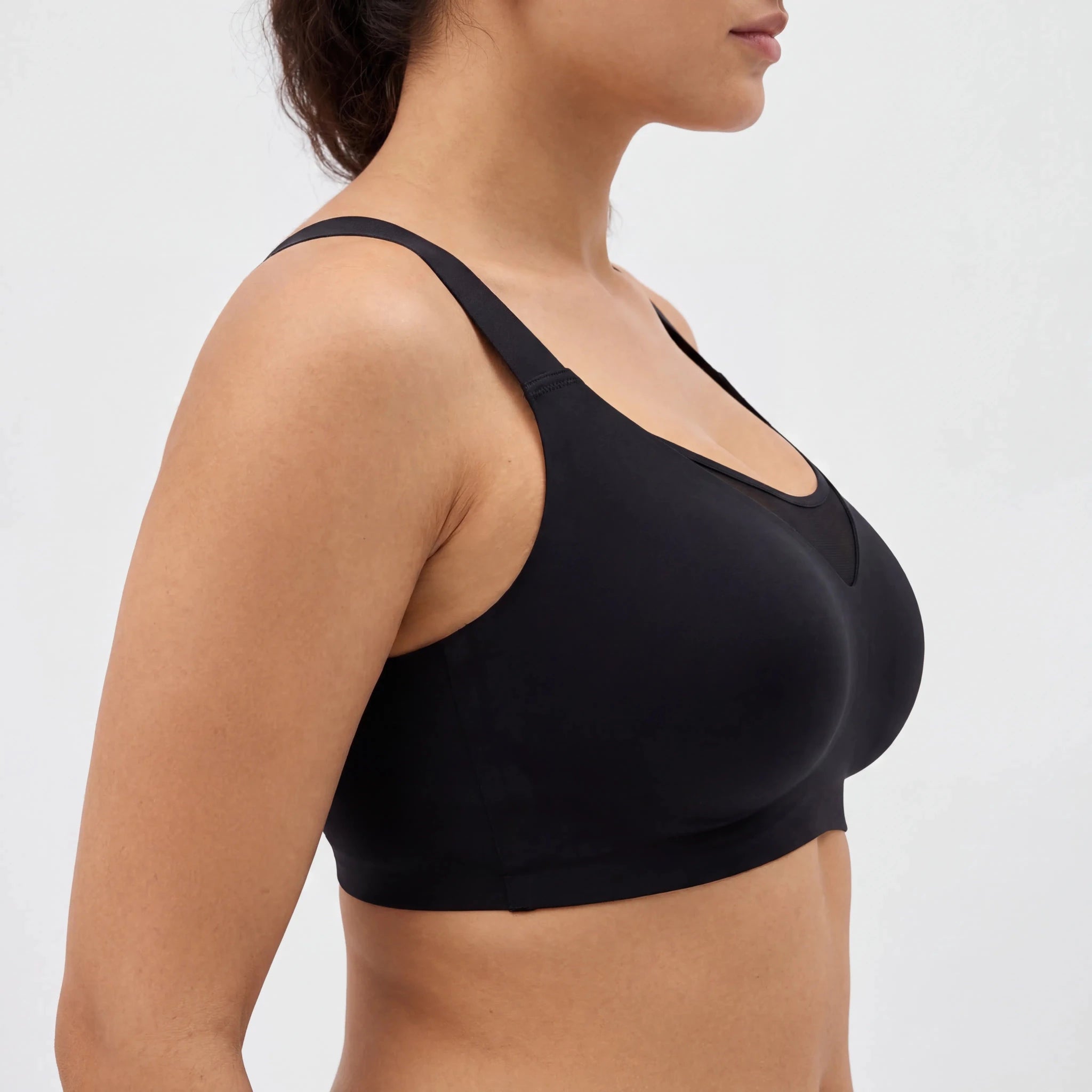 Breathable Full Coverage Bra - Bra for Black - Available at Bella Bra