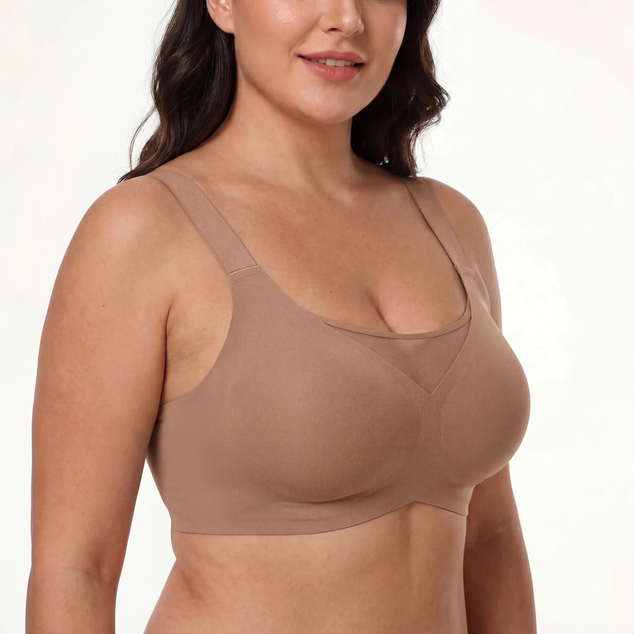 Breathable Full Coverage Bra - Bra for Brown - Available at Bella Bra