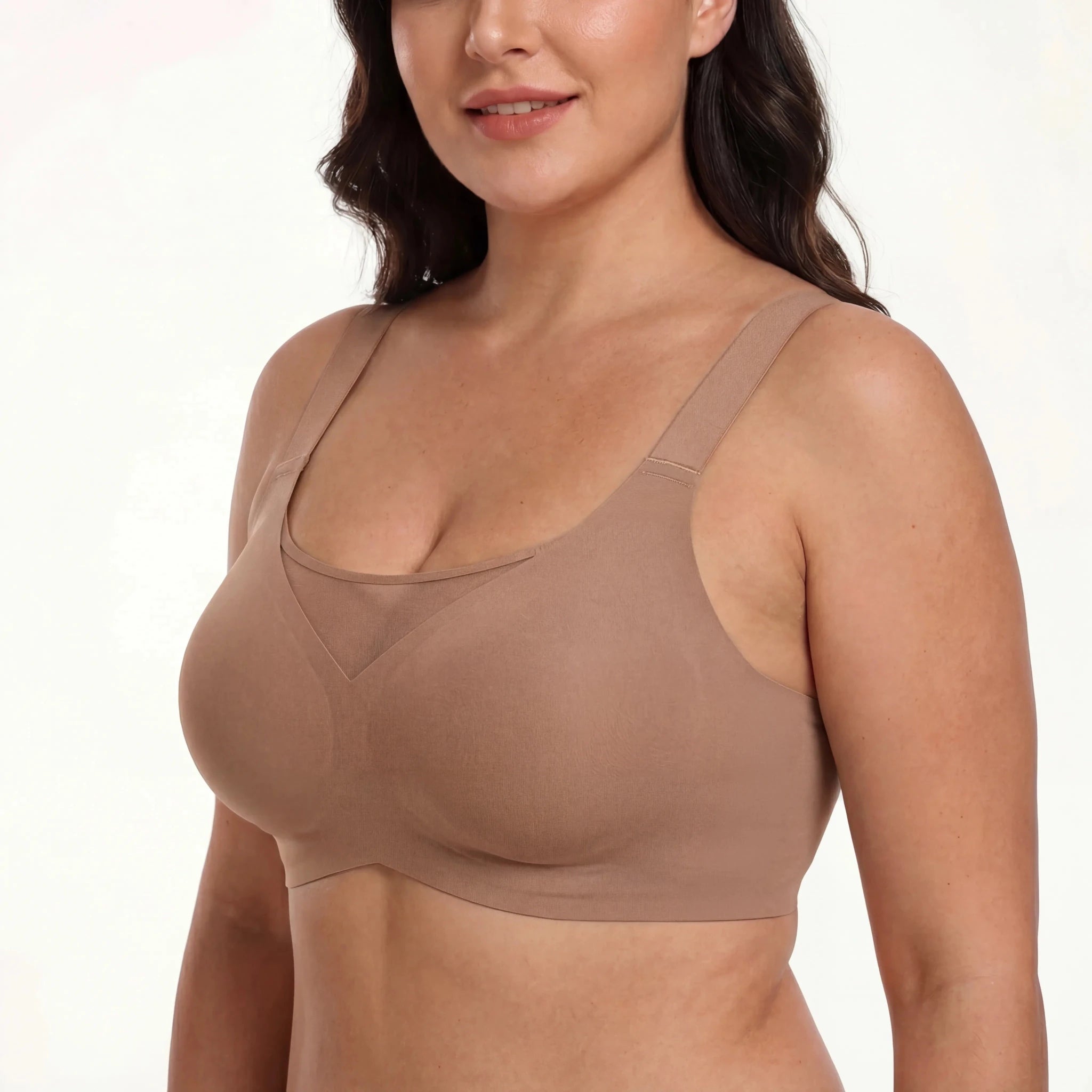 Breathable Full Coverage Bra - Bra for Brown - Available at Bella Bra