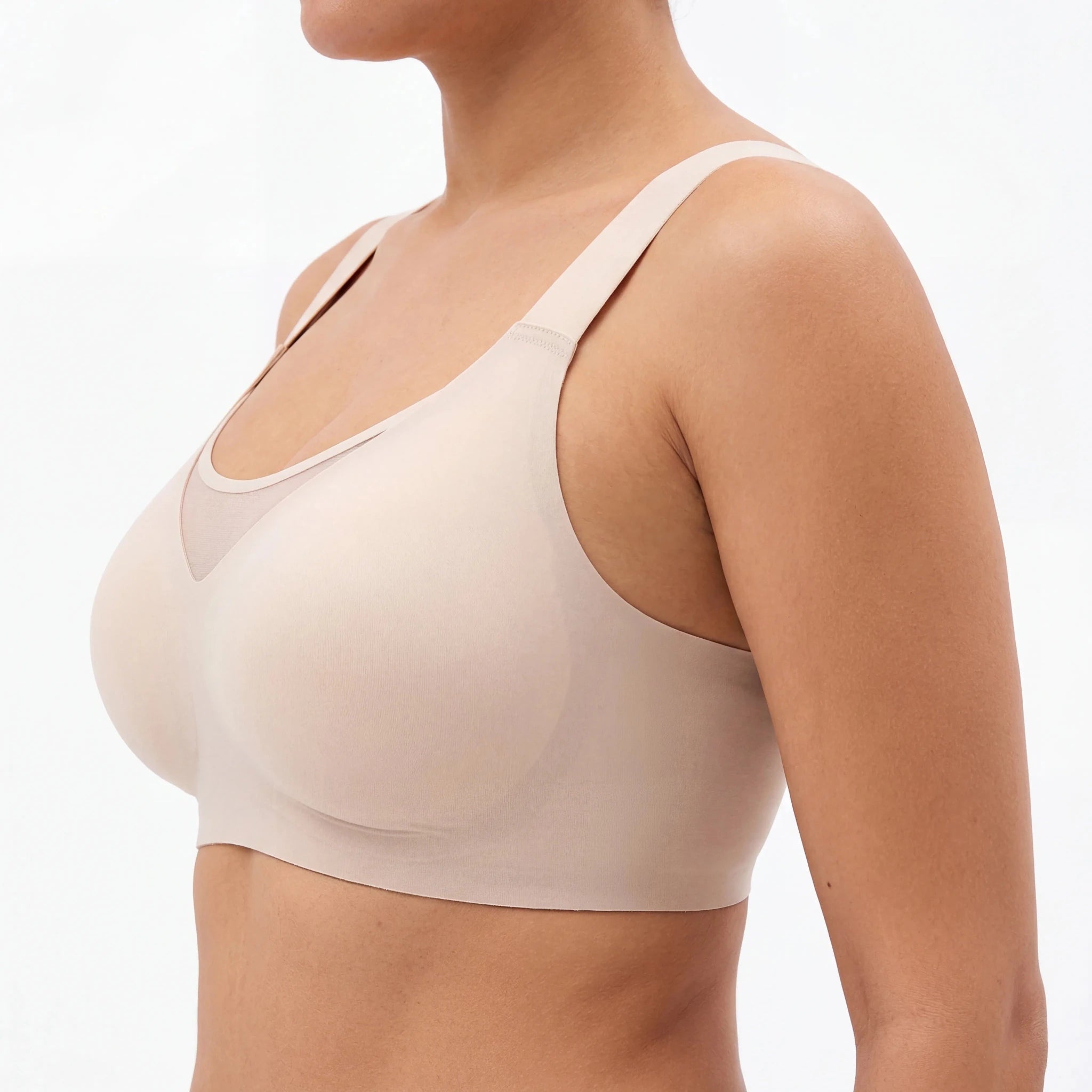 Breathable Full Coverage Bra - Bra for Nude - Available at Bella Bra