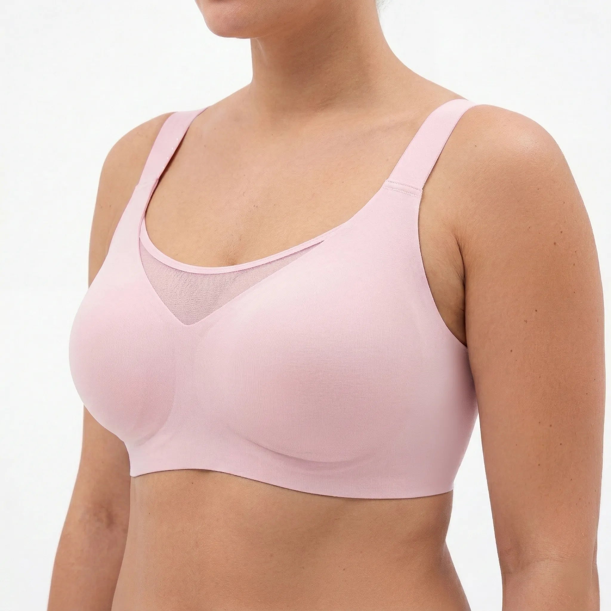 Breathable Full Coverage Bra - Bra for Pink - Available at Bella Bra