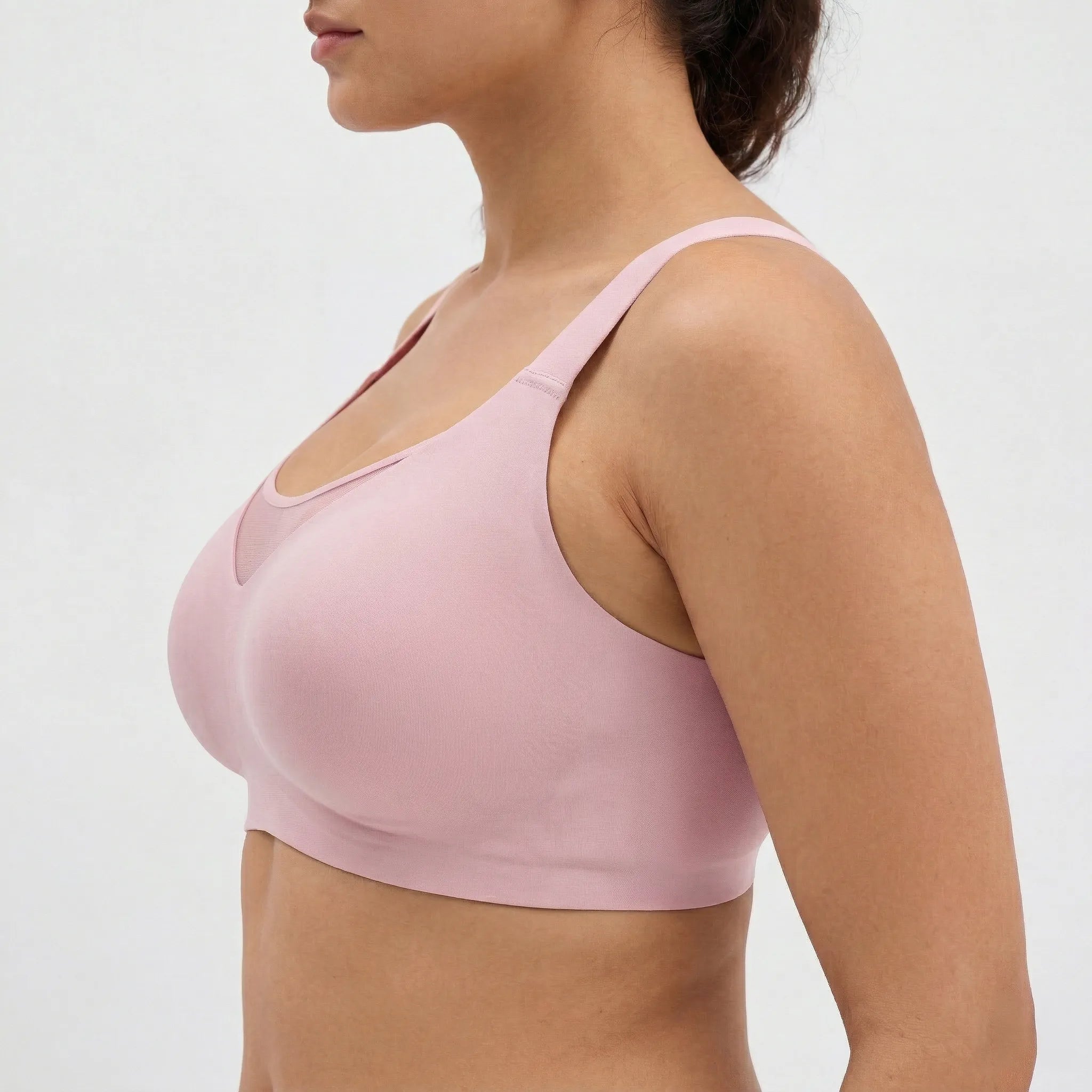 Breathable Full Coverage Bra - Bra for Pink - Available at Bella Bra