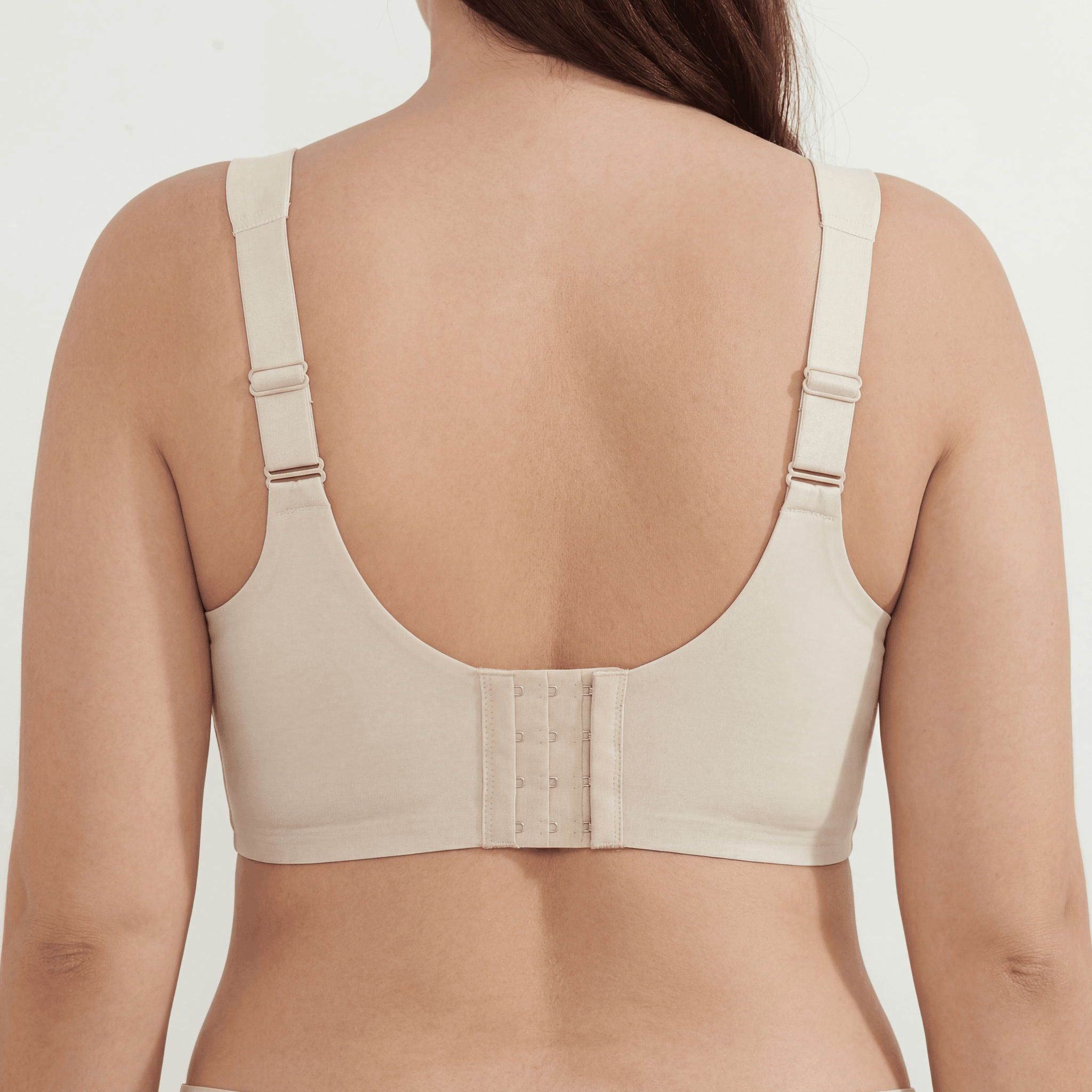 Deep V Mesh Full Coverage Bra - Bra for Nude - Available at Bella Bra