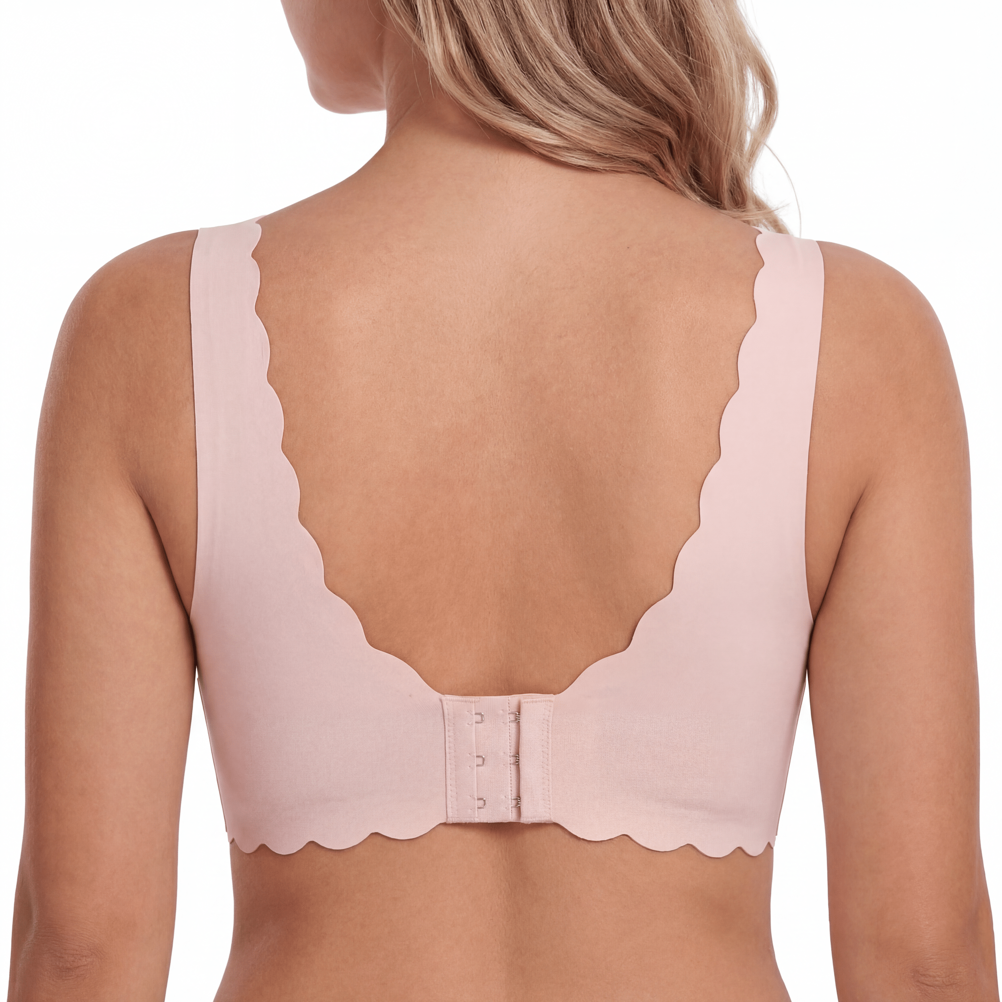 Scalloped Edge Plunge Bra - Bra for Pink - Available at Bella Bra
