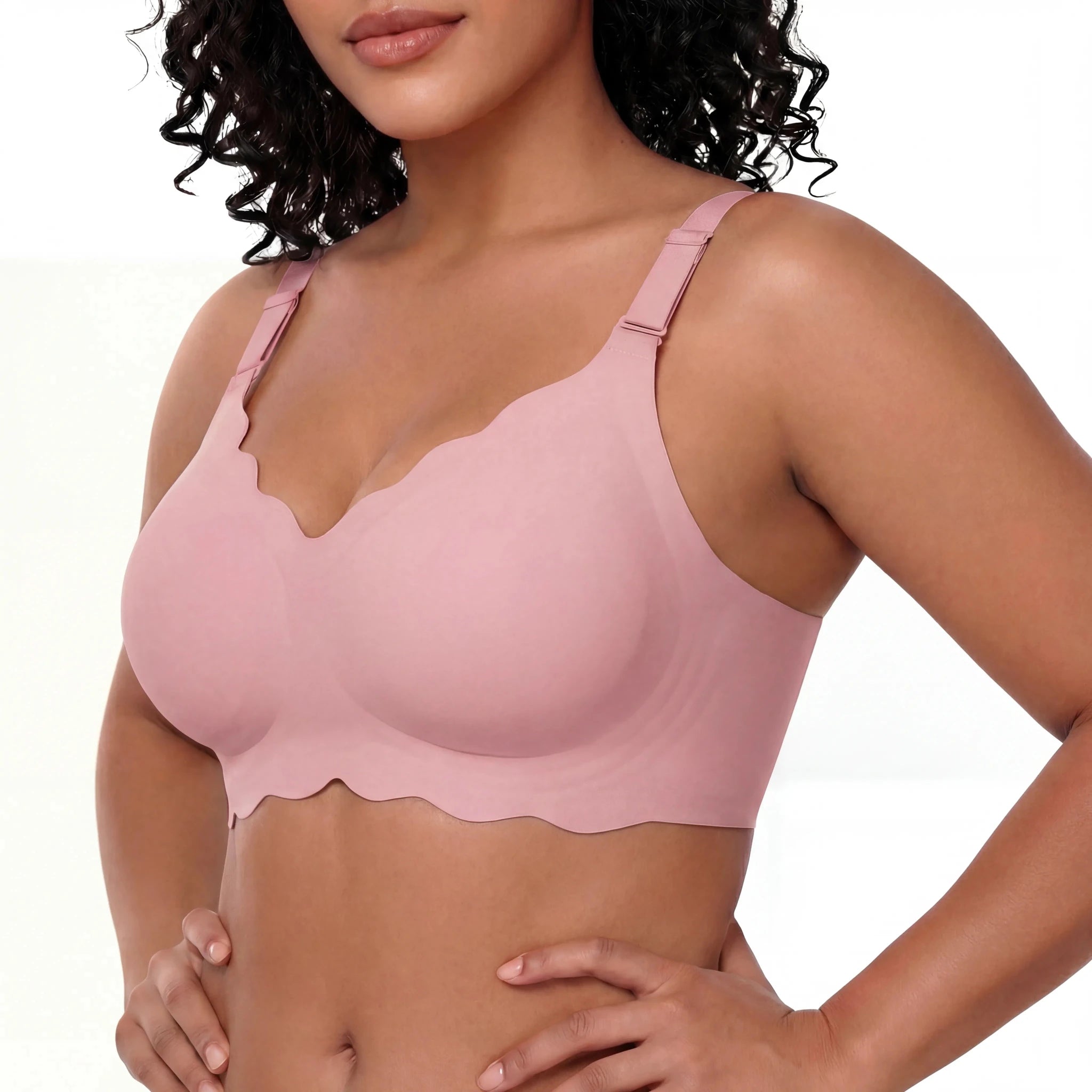 Scalloped Full Coverage Bra - Bra for Pink - Available at Bella Bra