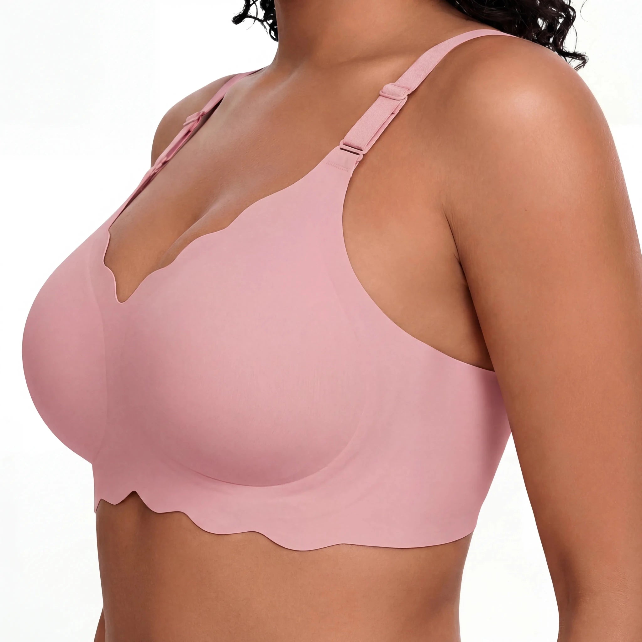 Scalloped Full Coverage Bra - Bra for Pink - Available at Bella Bra