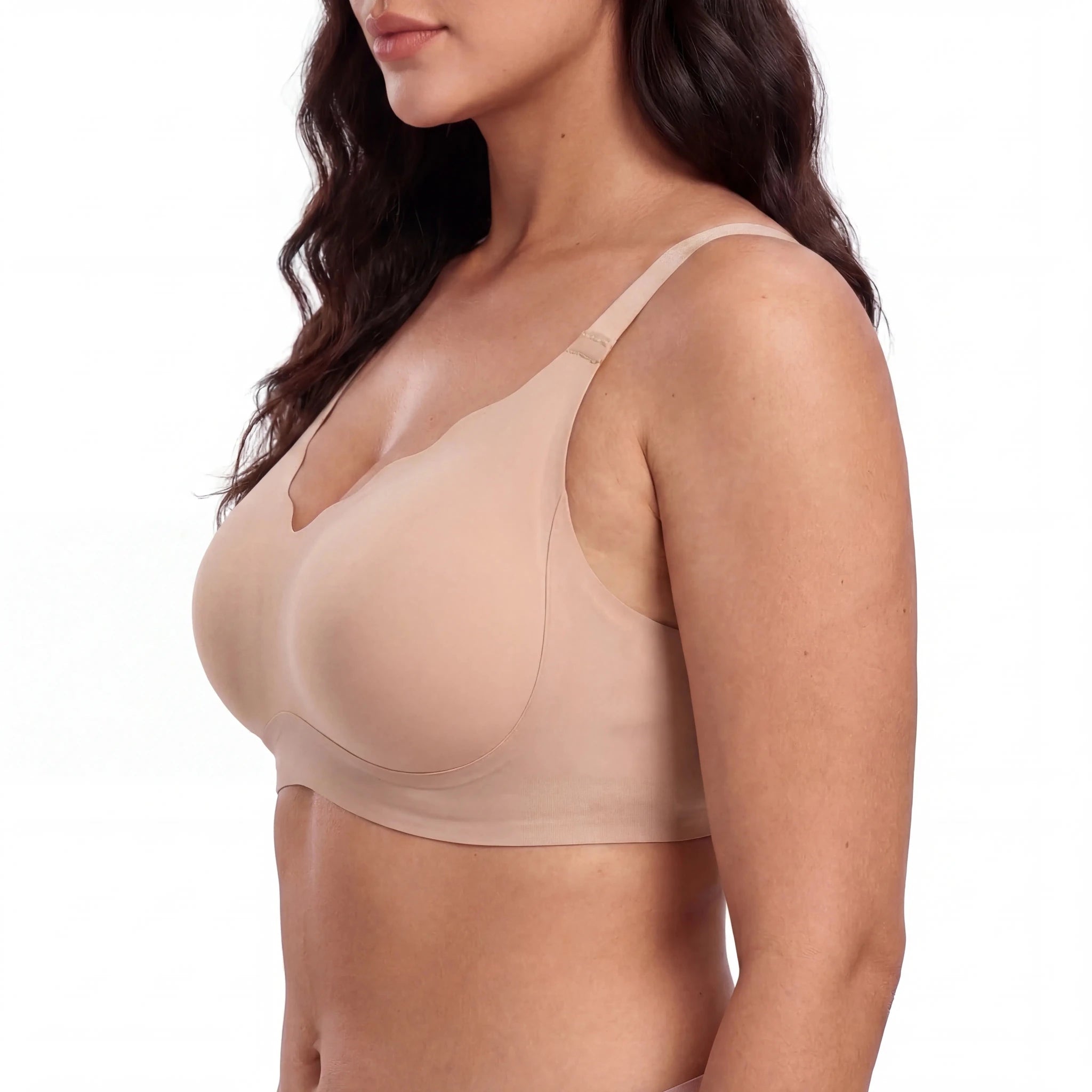 Scalloped Structured Lift Bra - Bra for Nude - Available at Bella Bra