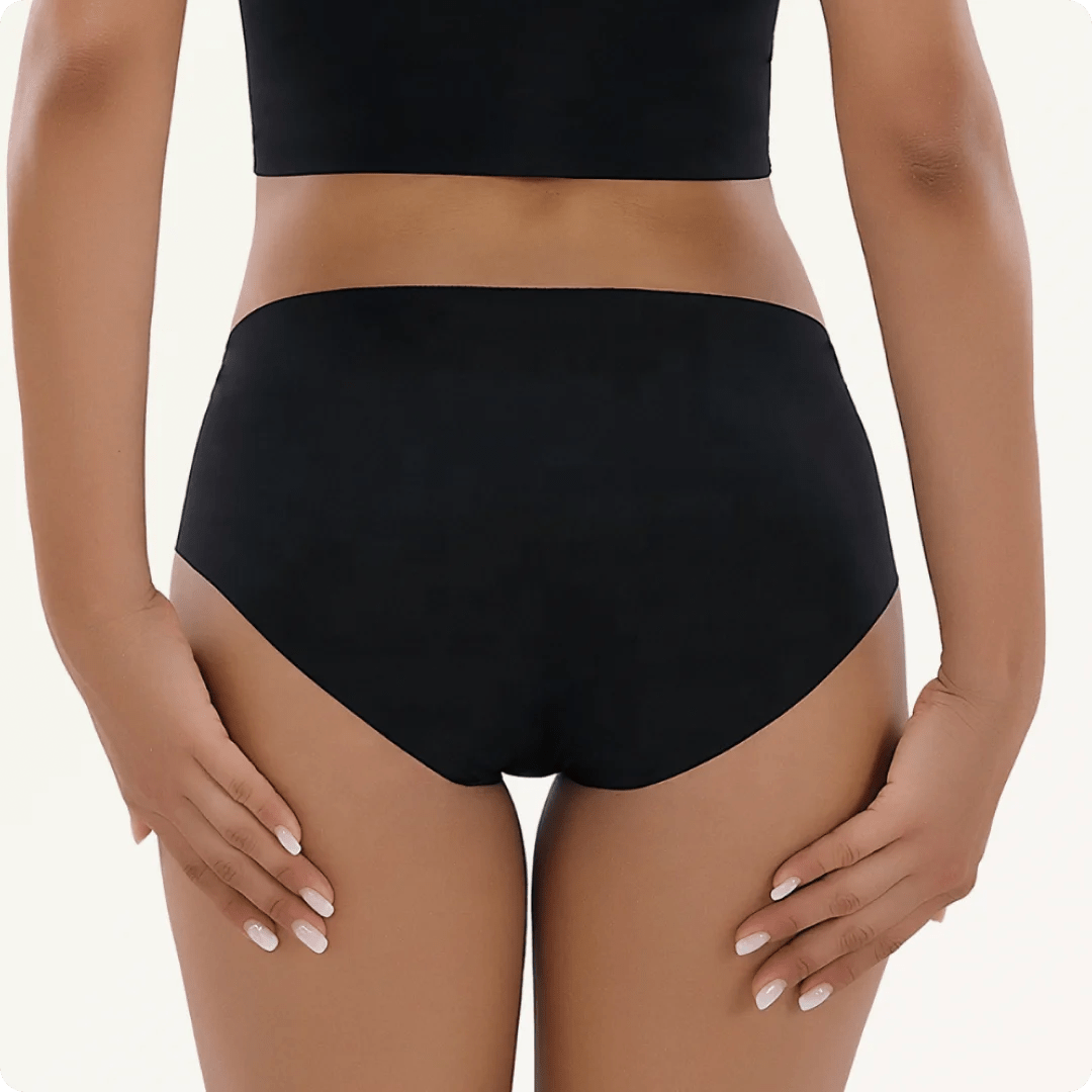 Seamless High Waist Breathable Everyday Panties - for Black - Available at Bella Bra